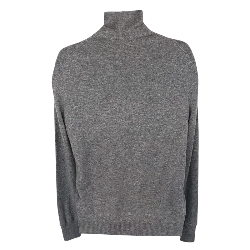 Polo Ralph Lauren Grey 100% Merino Wool Cardigan Size M