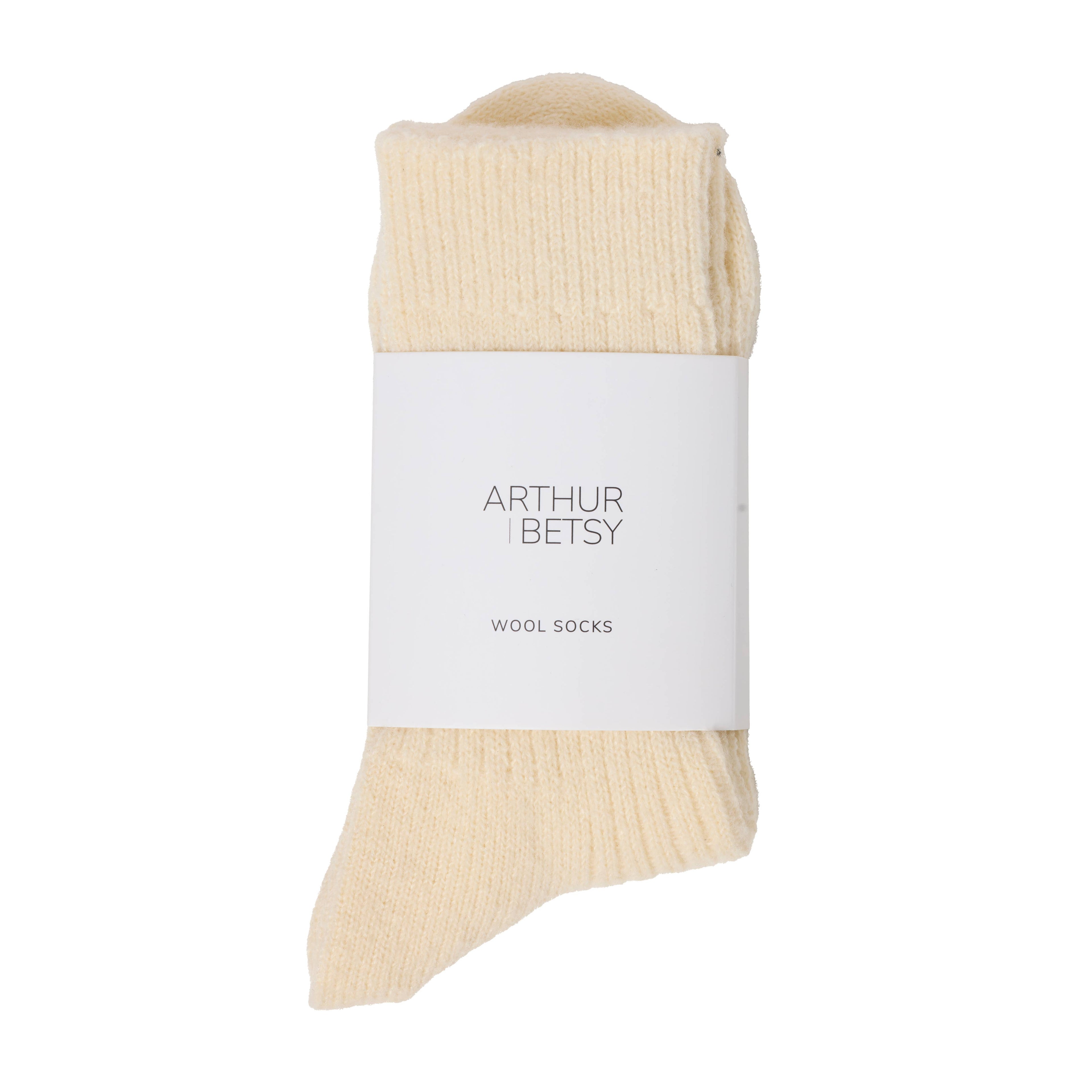 Luxury Cold Cream Wool Unisex Socks