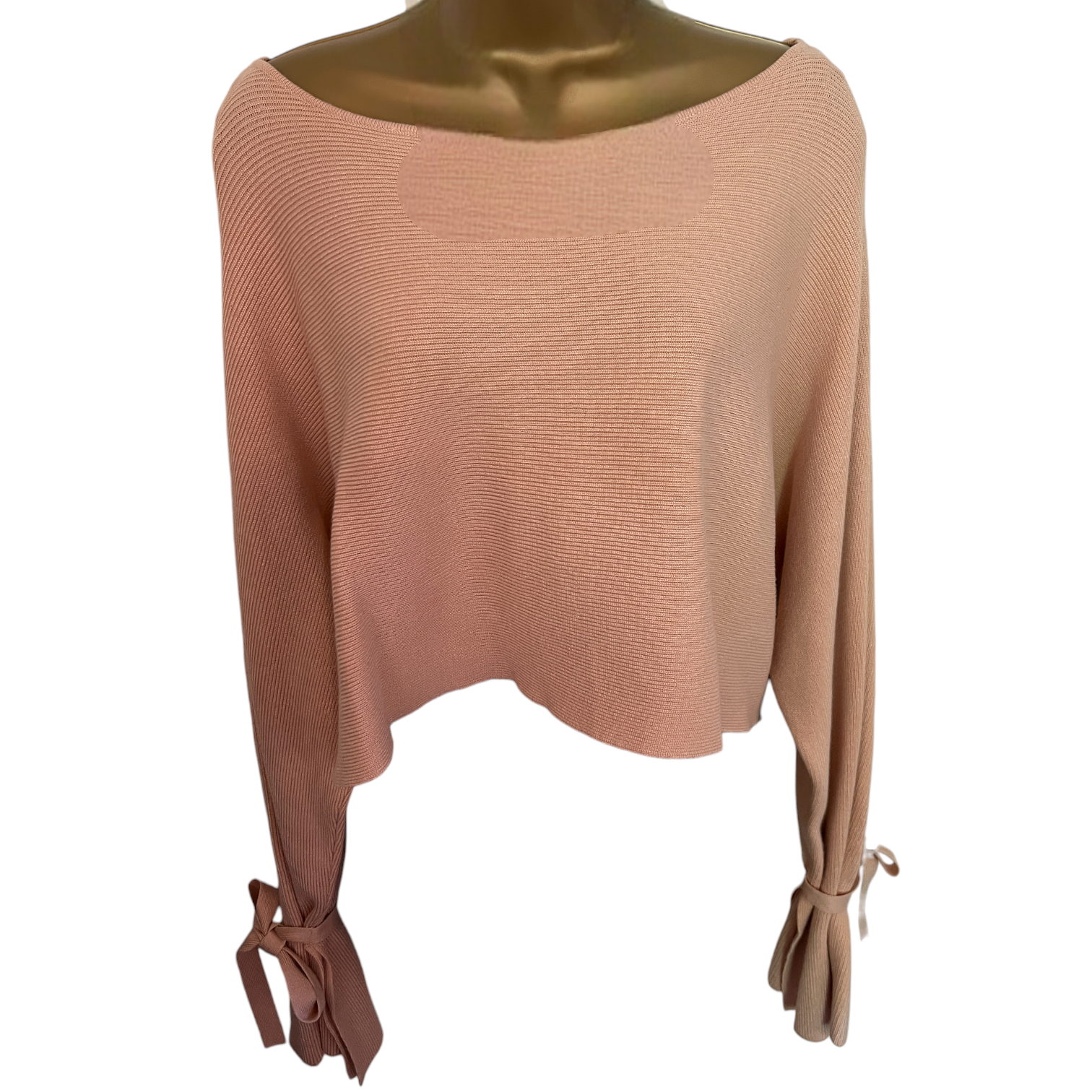 ZARA Knit Blush Peach Jumper UK 12