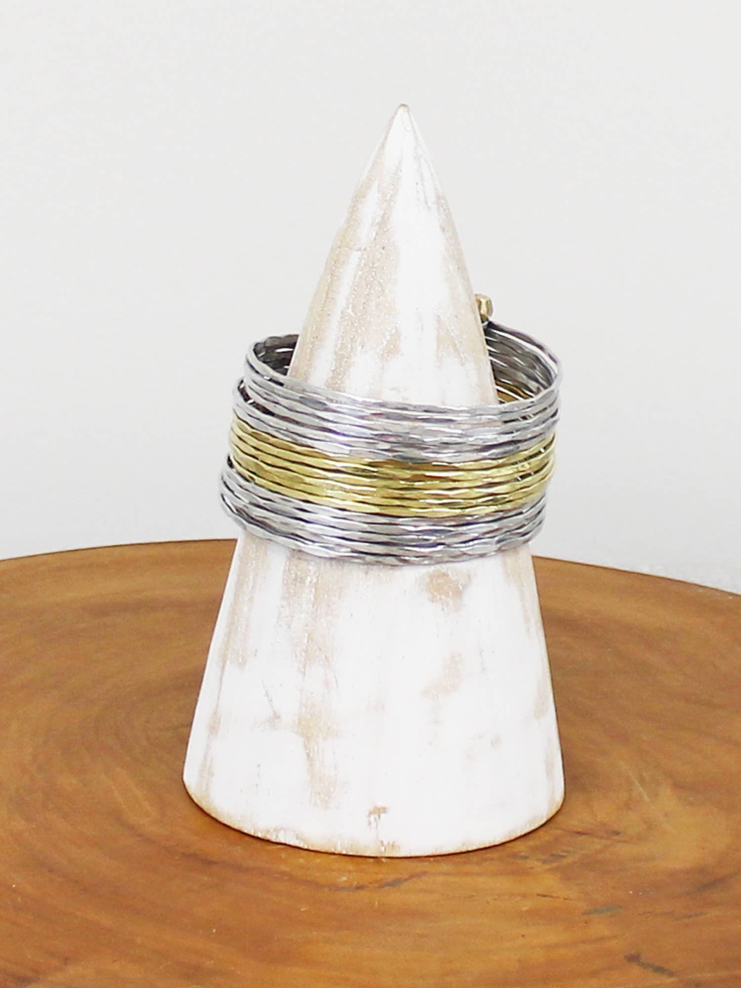 WIDE SILVER & GOLD CUFF