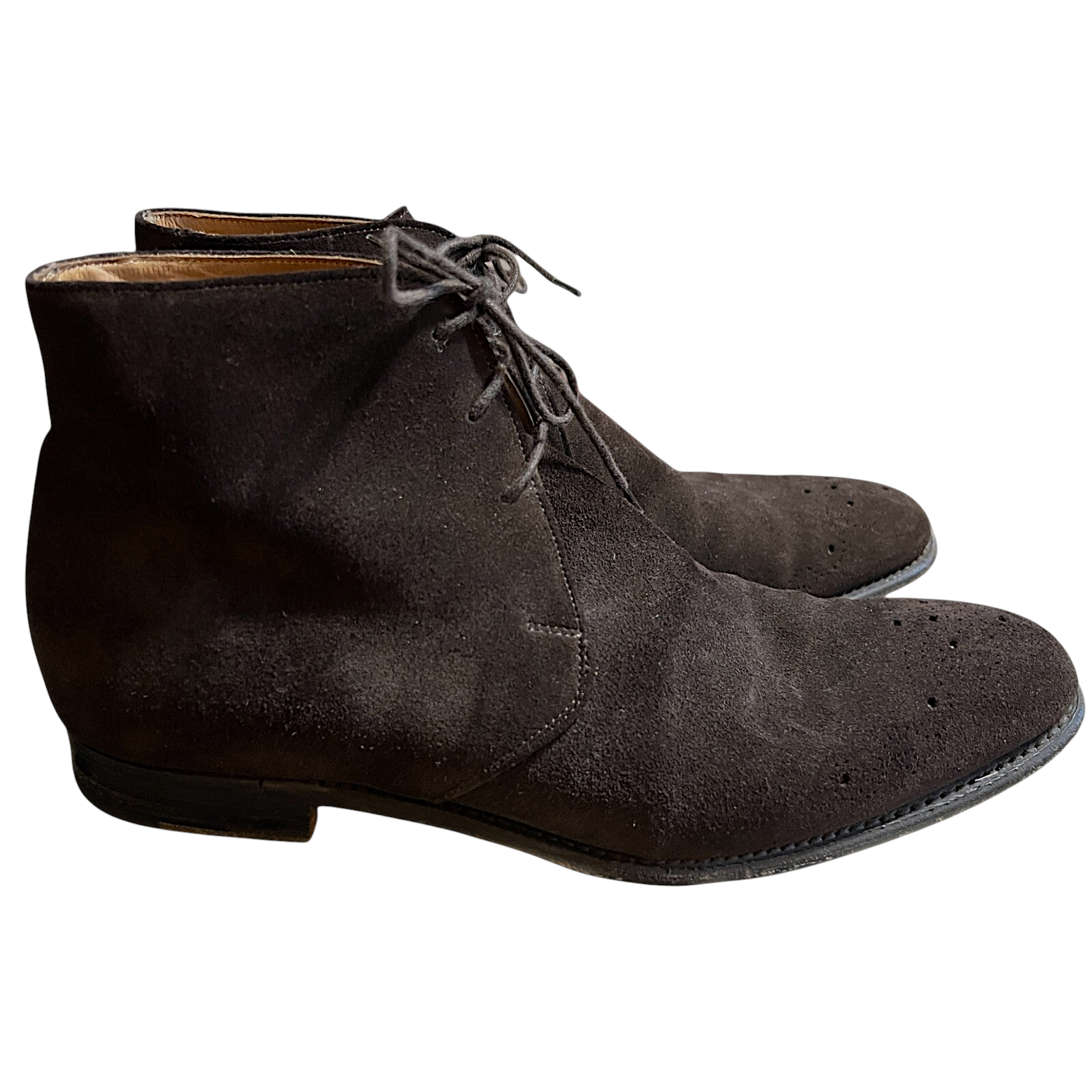 Cheaney Paul Smith British Collection Brown Suede Brogue Boots UK 9