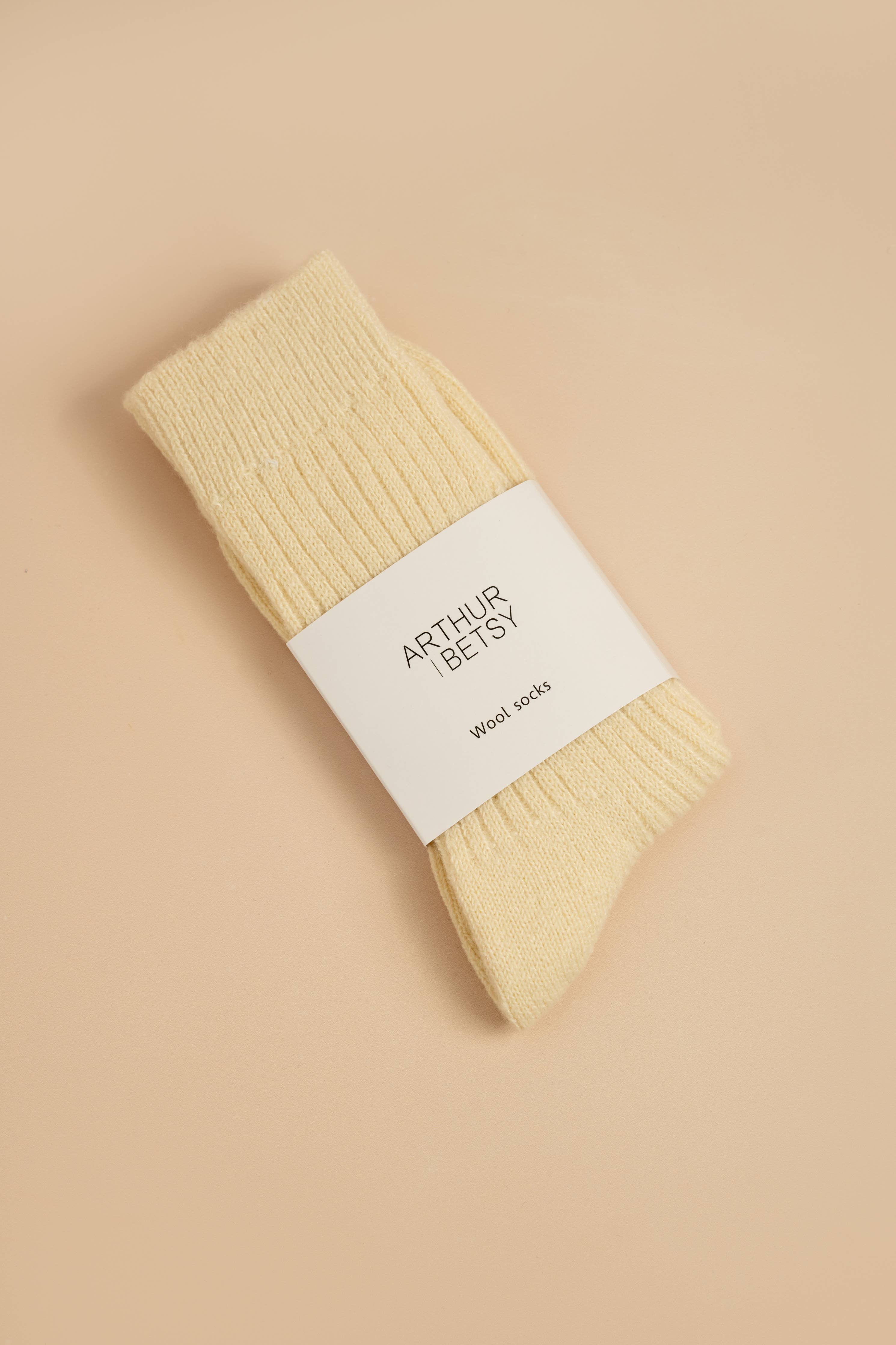 Luxury Cold Cream Wool Unisex Socks