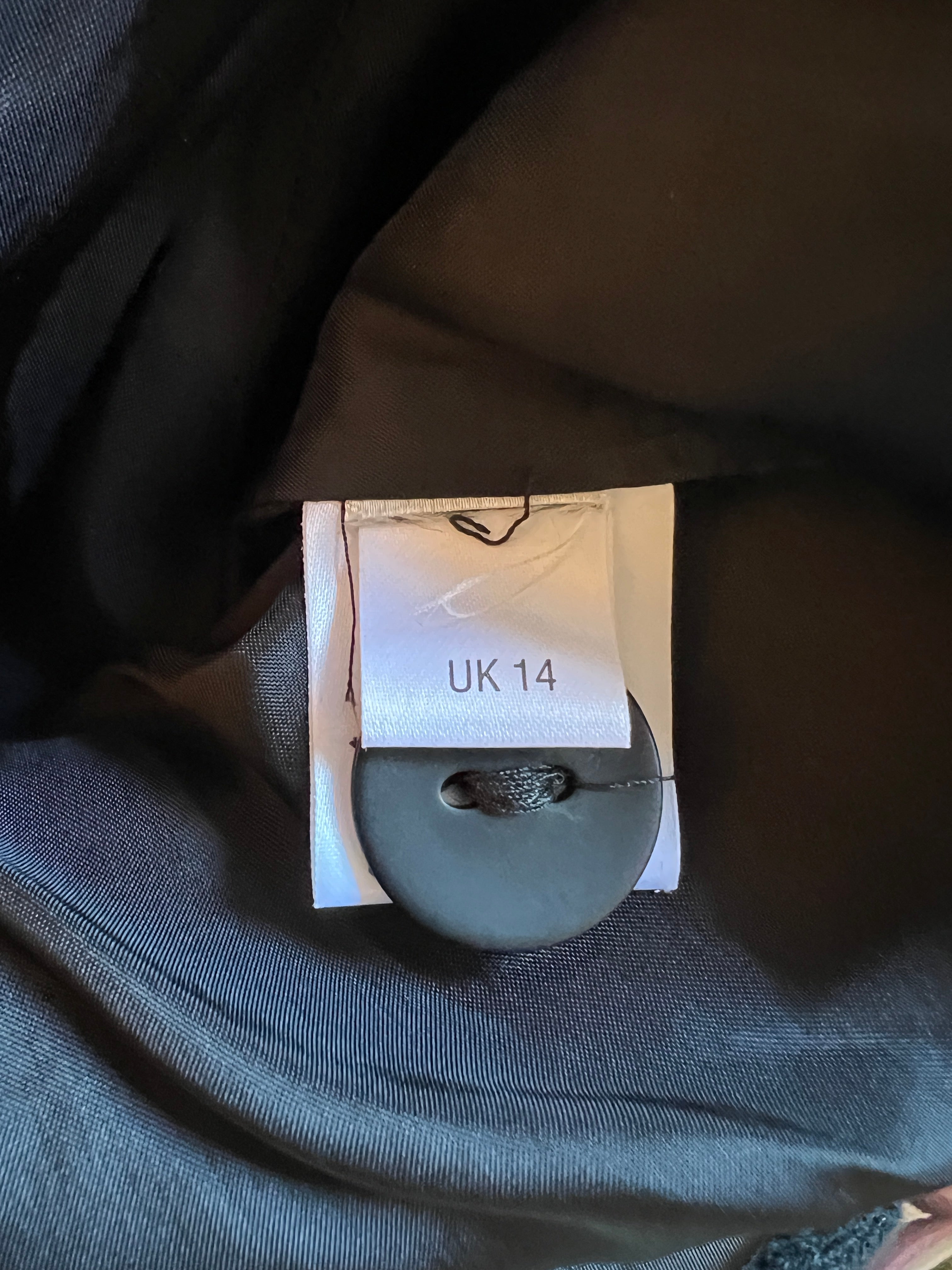 Caroline Charles London Black Tweed Jacket UK 14