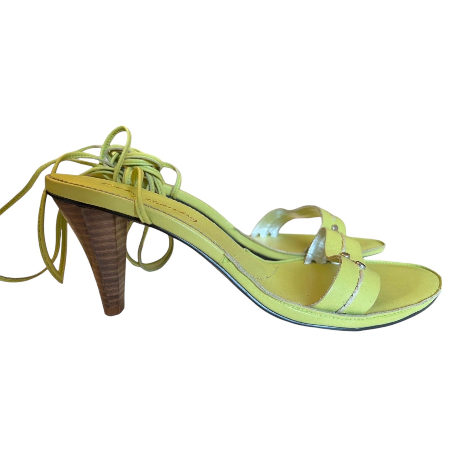 Betty Barclay Lime Green Leather Strappy Sandals UK 7
