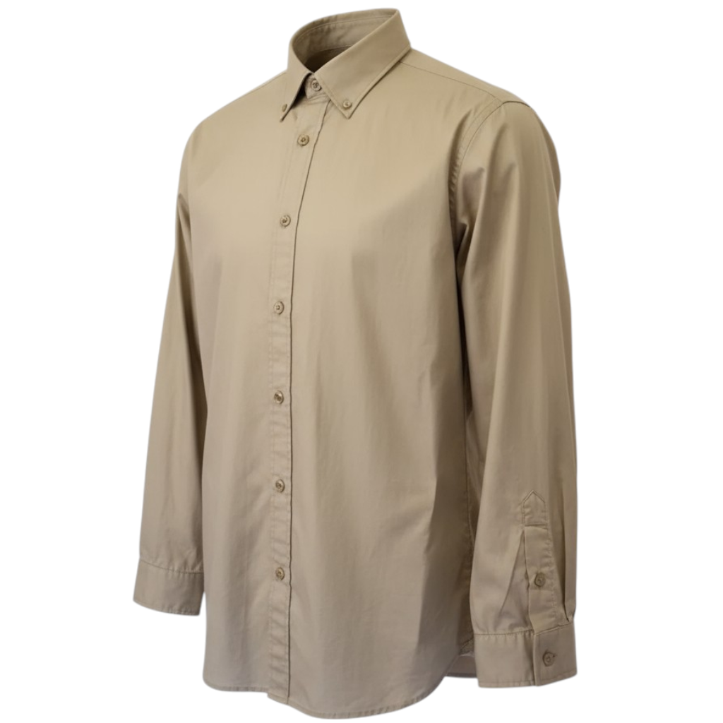 American Vintage Mens Cotton Beige Shirt Size XXL
