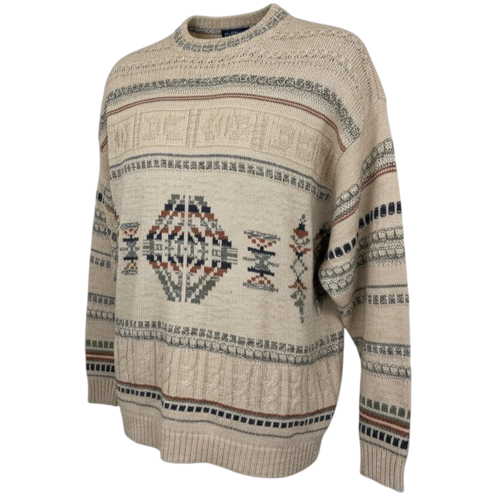 Marks & Spencer Vintage Cotton Linen Jumper Size XL