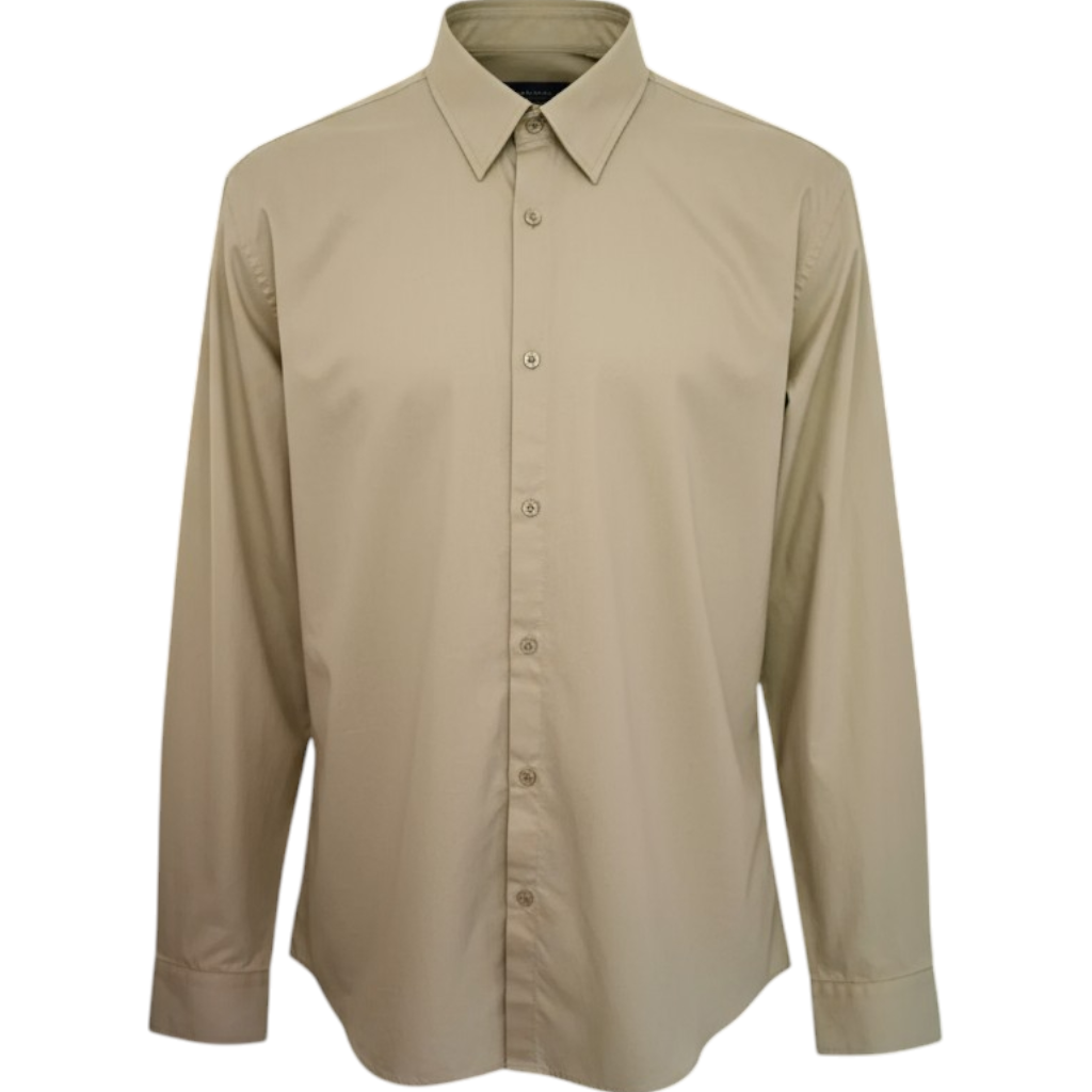 American Vintage Mens Cotton Beige Shirt Size XXL