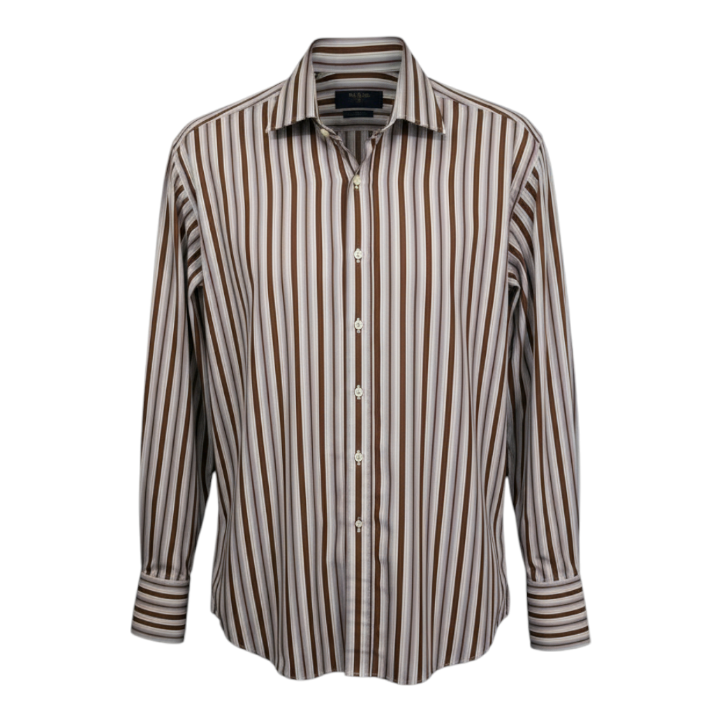 Etro Multicoloured Striped Cotton Shirt Size 43