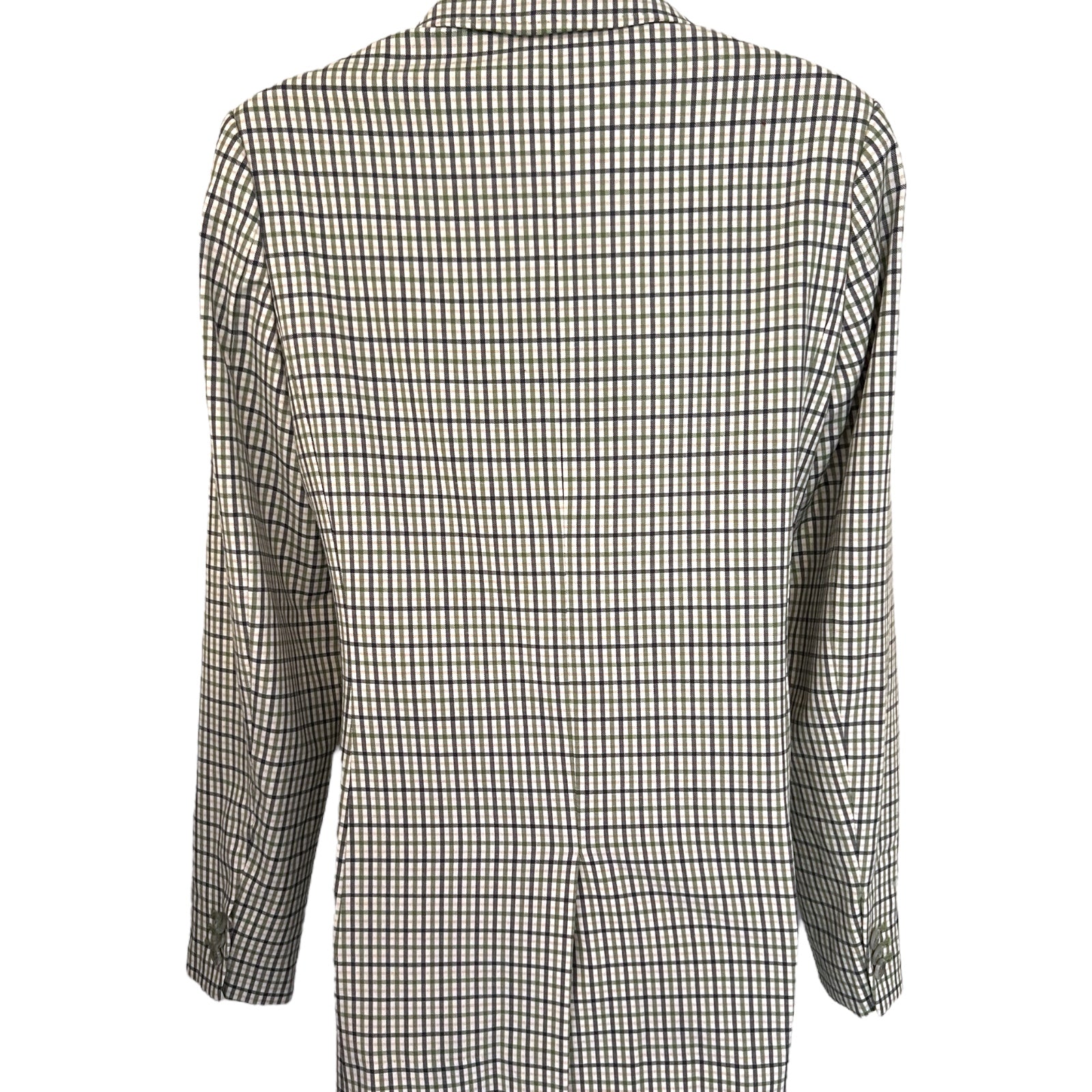 M&S Autograph Green Check Wool Jacket UK 8