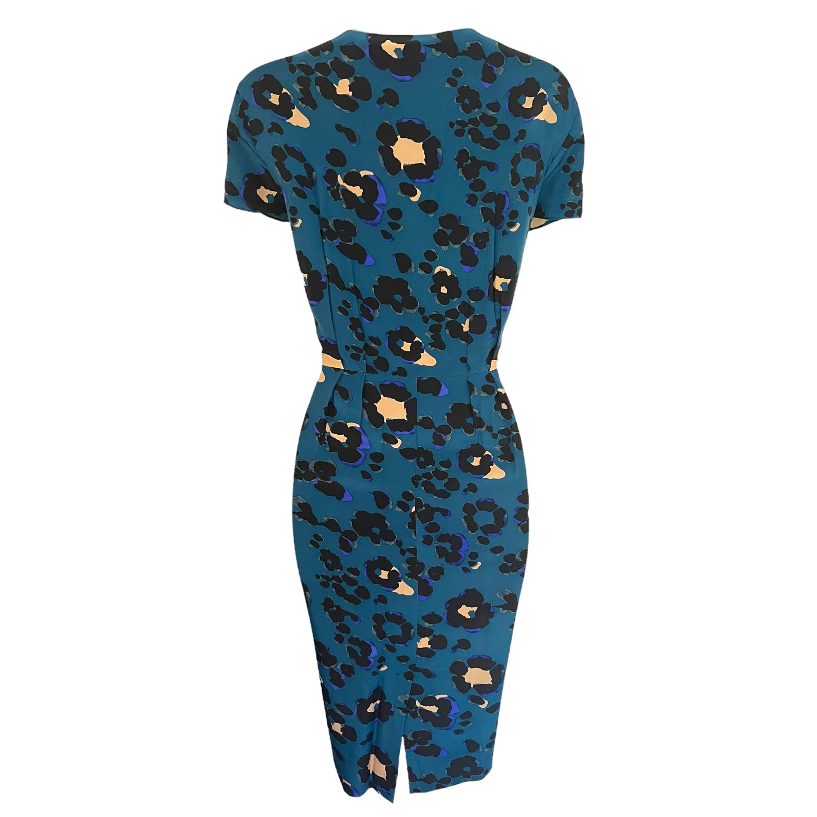Fenn Wright Manson Teal Silk Dress UK 12