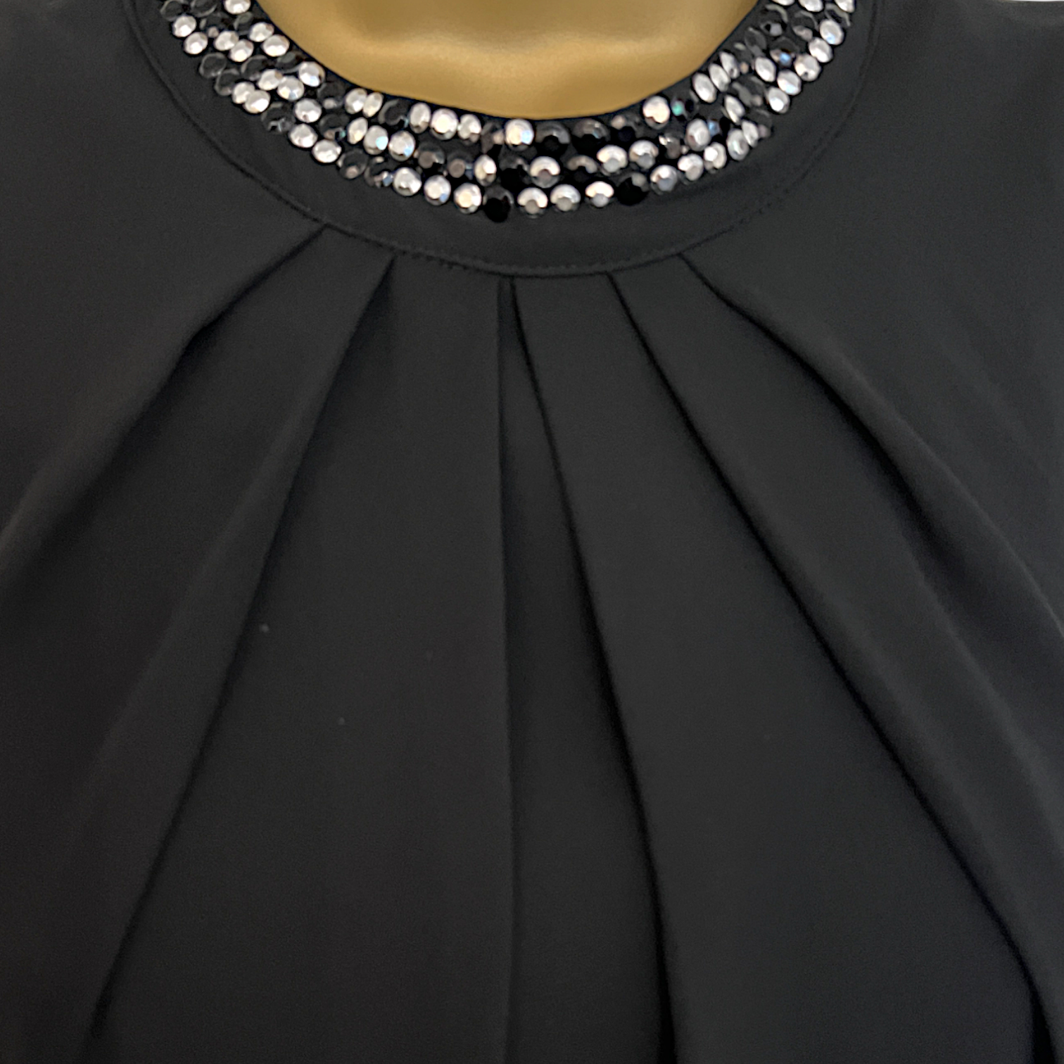 Marciano Guess Black Backless Pleated Dress UK 8