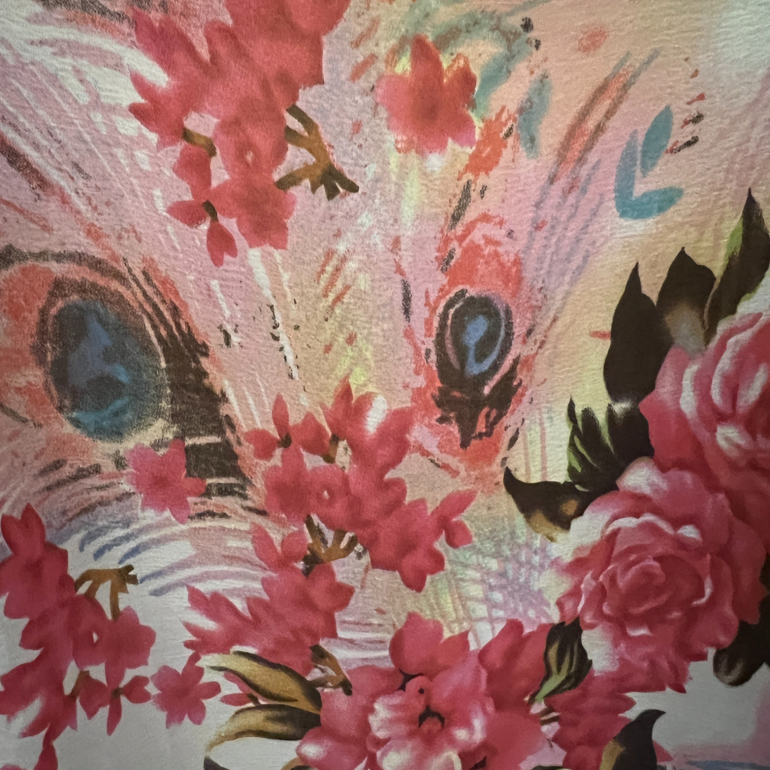 Zuppe Pink Cream Floral Floaty Sleeveless Chiffon Top UK 10