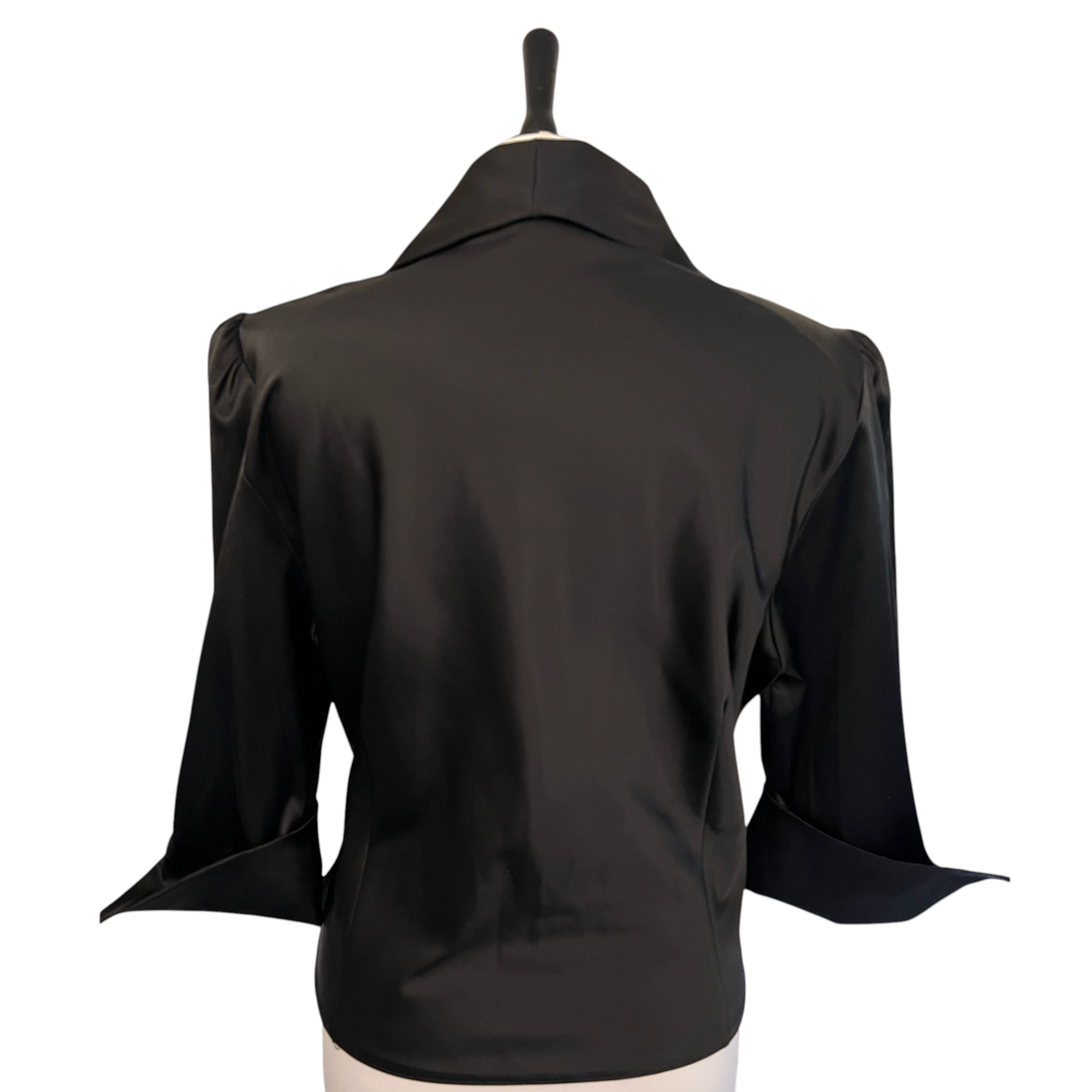 Monaco Black Satin Occasion Jacket UK 18