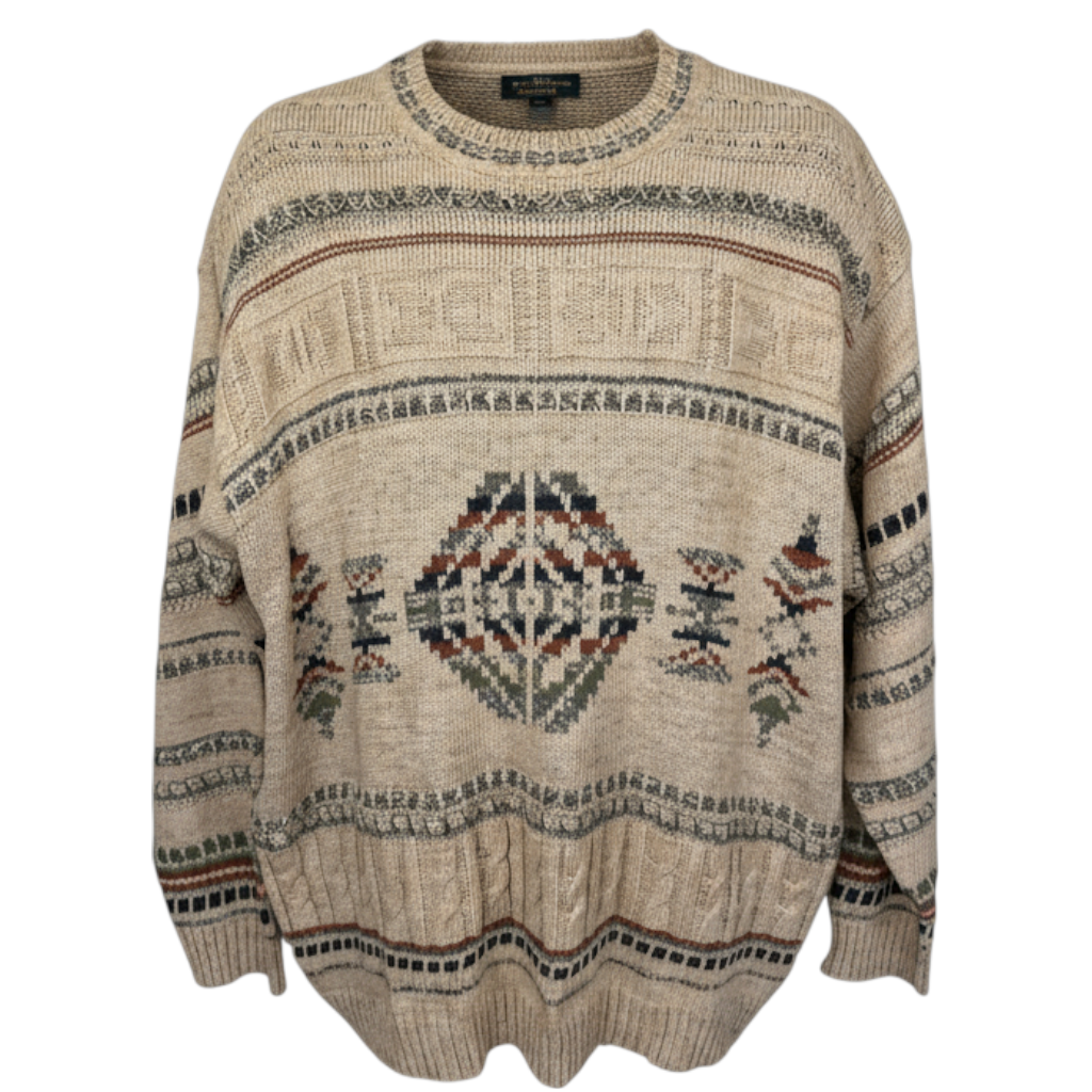 Marks & Spencer Vintage Cotton Linen Jumper Size XL