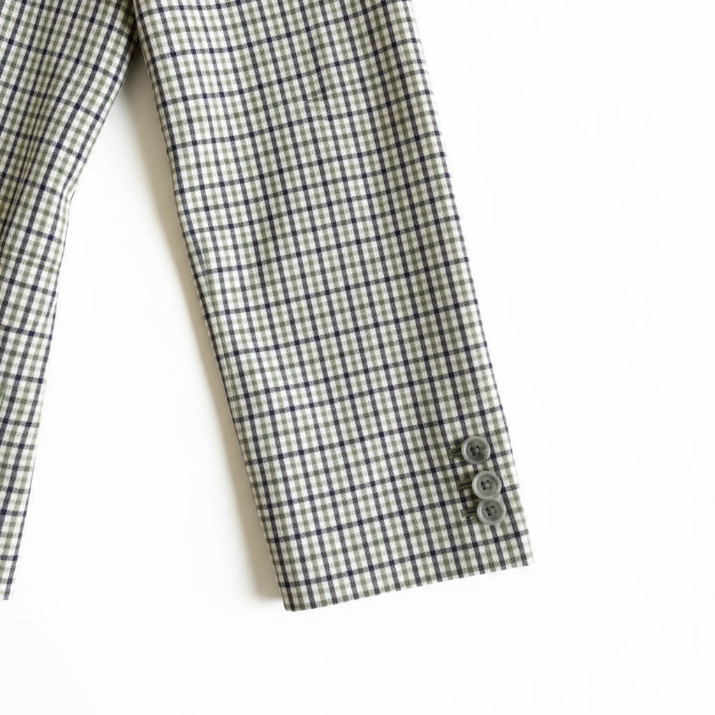 M&S Autograph Green Check Wool Jacket UK 8
