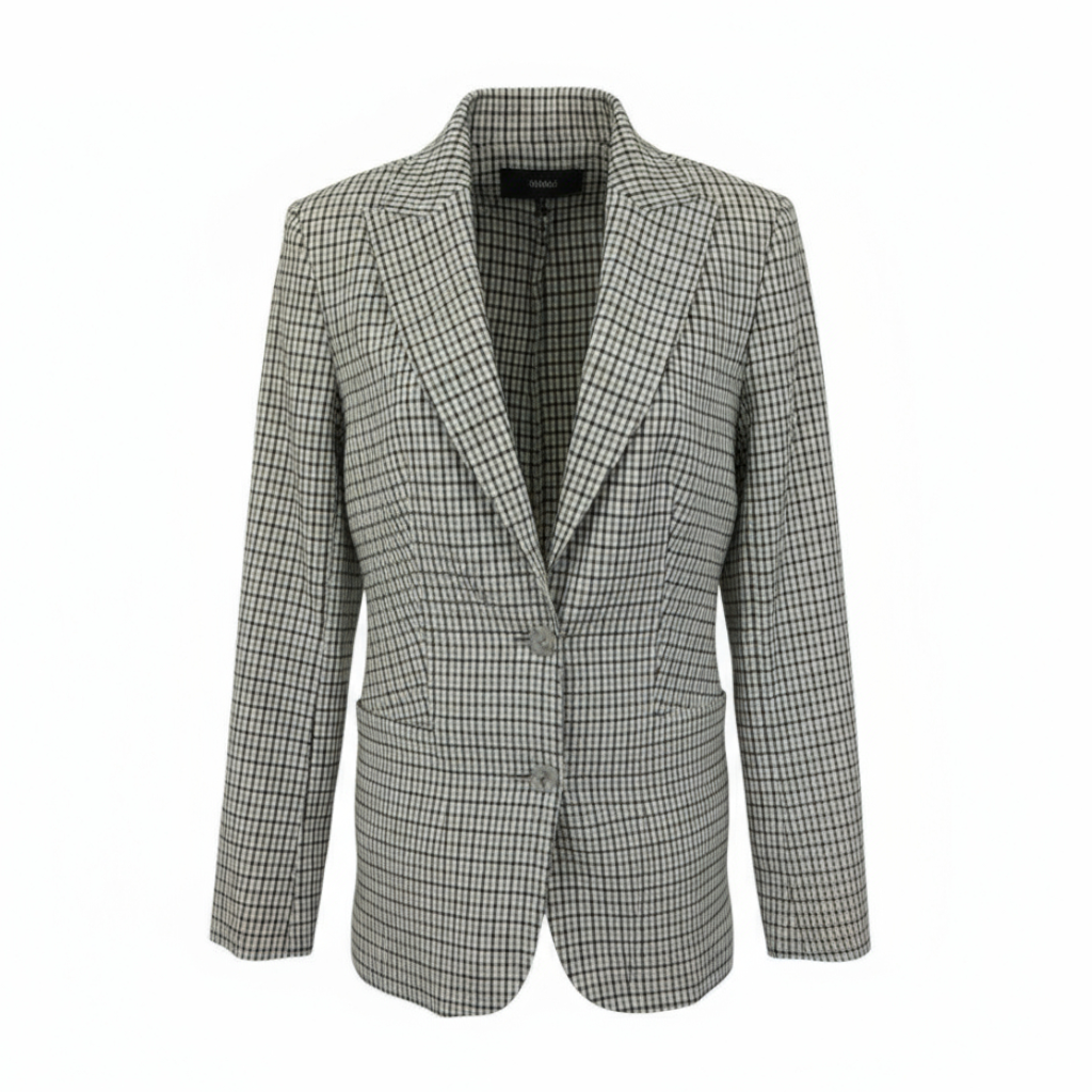 M&S Autograph Green Check Wool Jacket UK 8