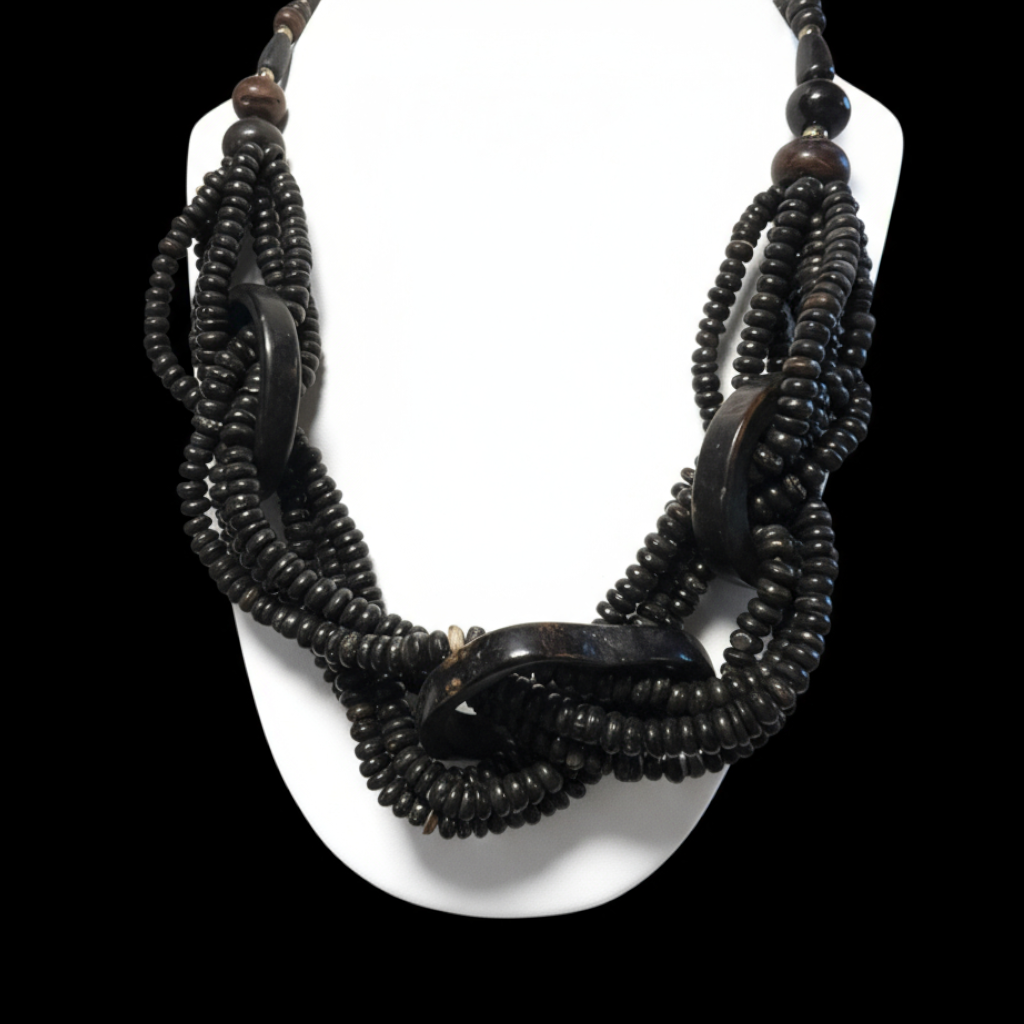 Vintage 1980's Multi-Strand Beaded Necklace