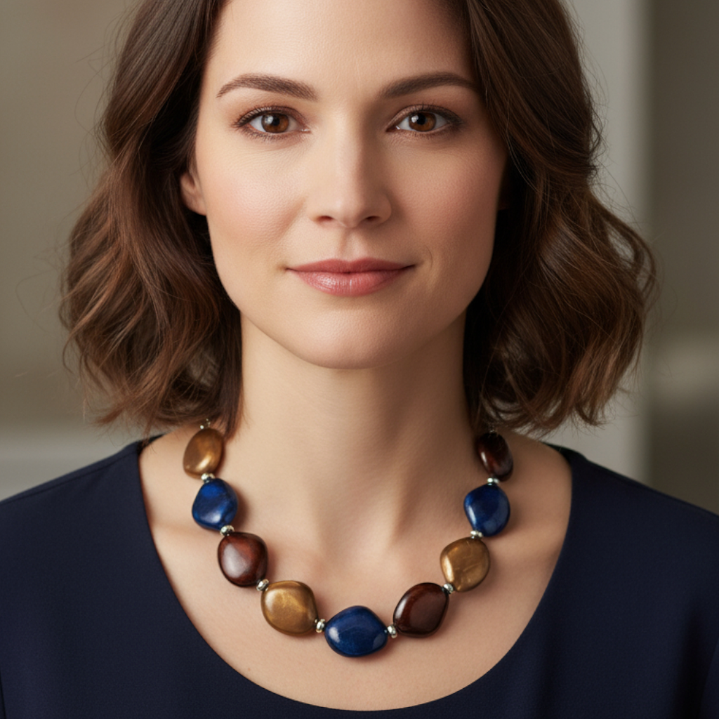 Beautiful Multicolour Beaded Vintage Necklace