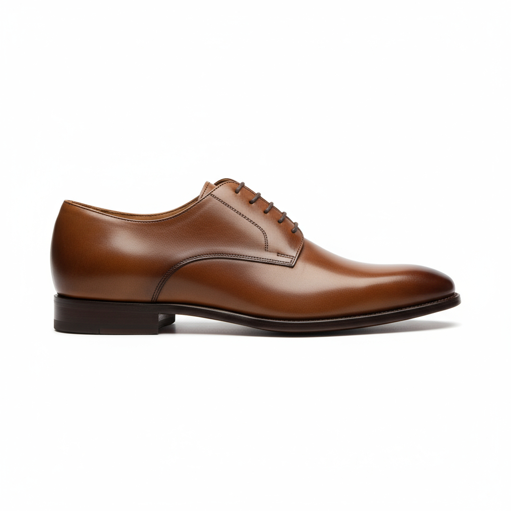Joseph Cheaney Mens Aiden Mahogany Leather Derby Shoes UK 9.5/10F