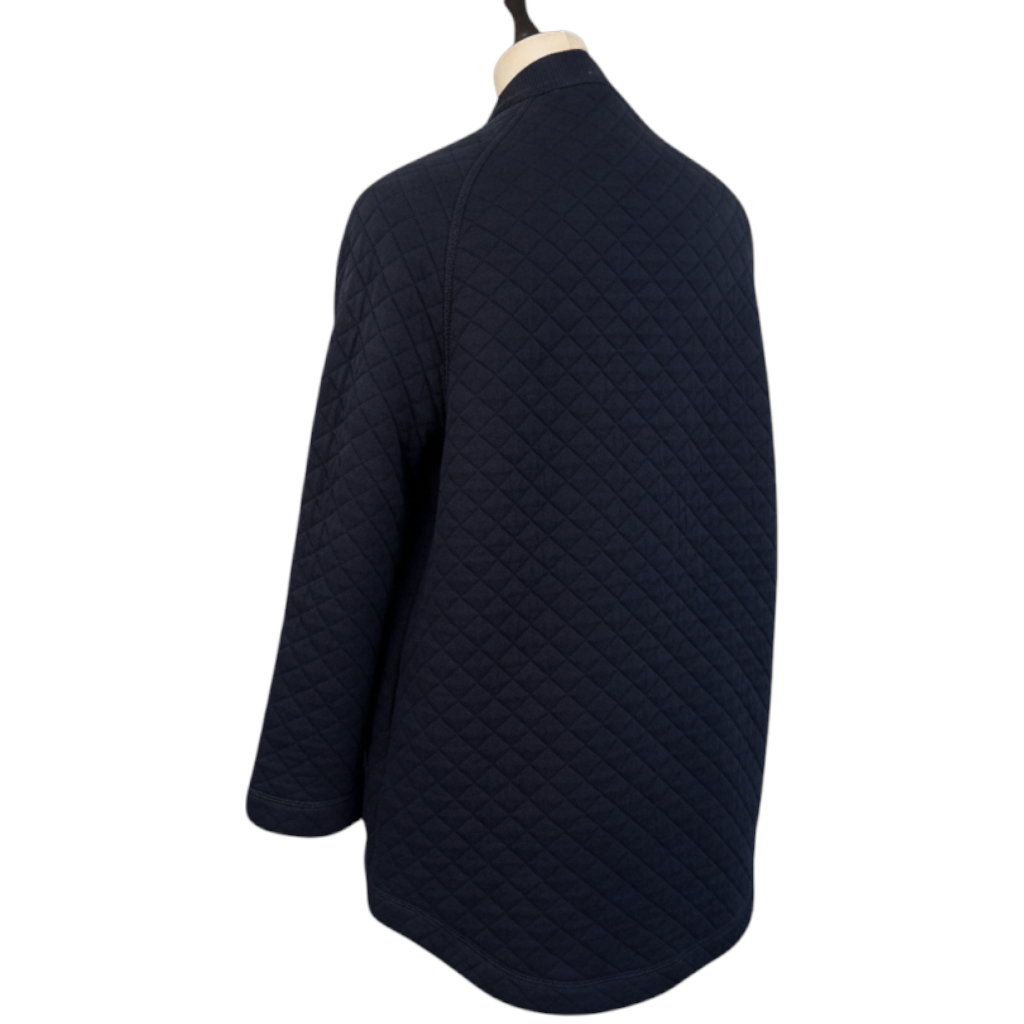 Country Road Navy Duffle Cotton Quilted Cape UK 14