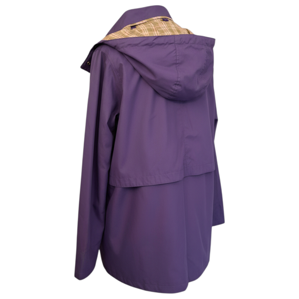 Damart Cotton Purple Detachable Hood Jacket UK 16