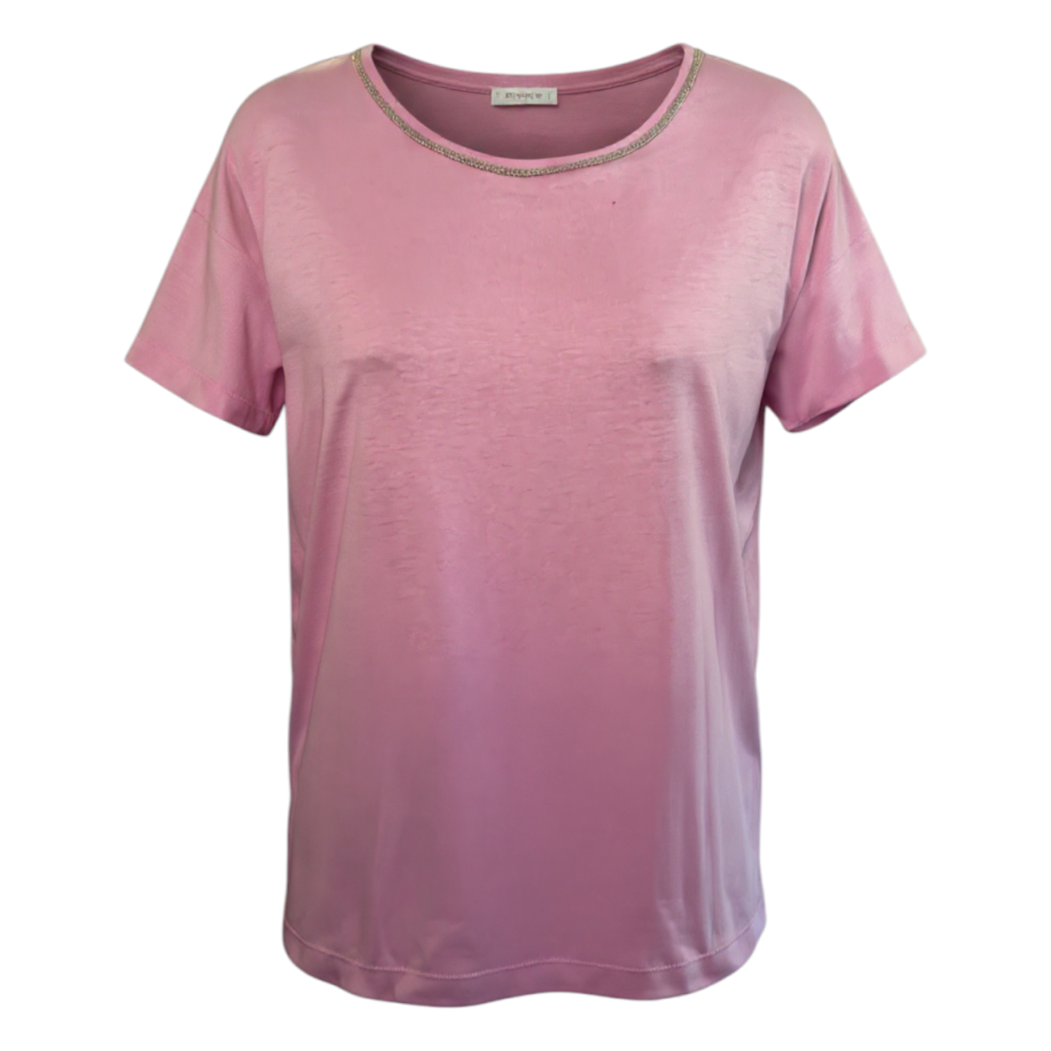 Massimo Dutti Pink Embellished T Shirt UK 12