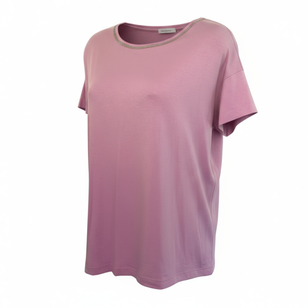 Massimo Dutti Pink Embellished T Shirt UK 12