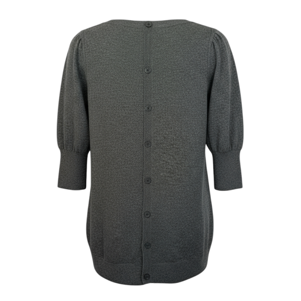 French Connection Grey & Black Applique Jumper  UK 8