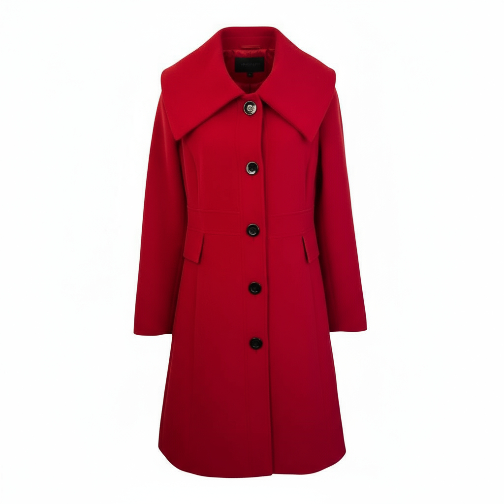 James Lakeland Dark Red Winter Coat UK 12