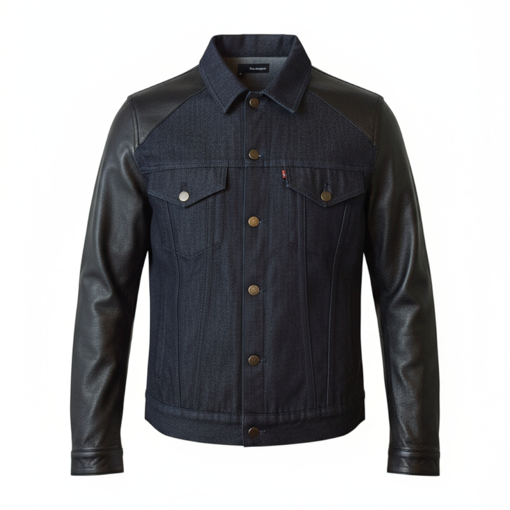 The Kooples Mens Slim Fit Blue Denim Jacket UK 38