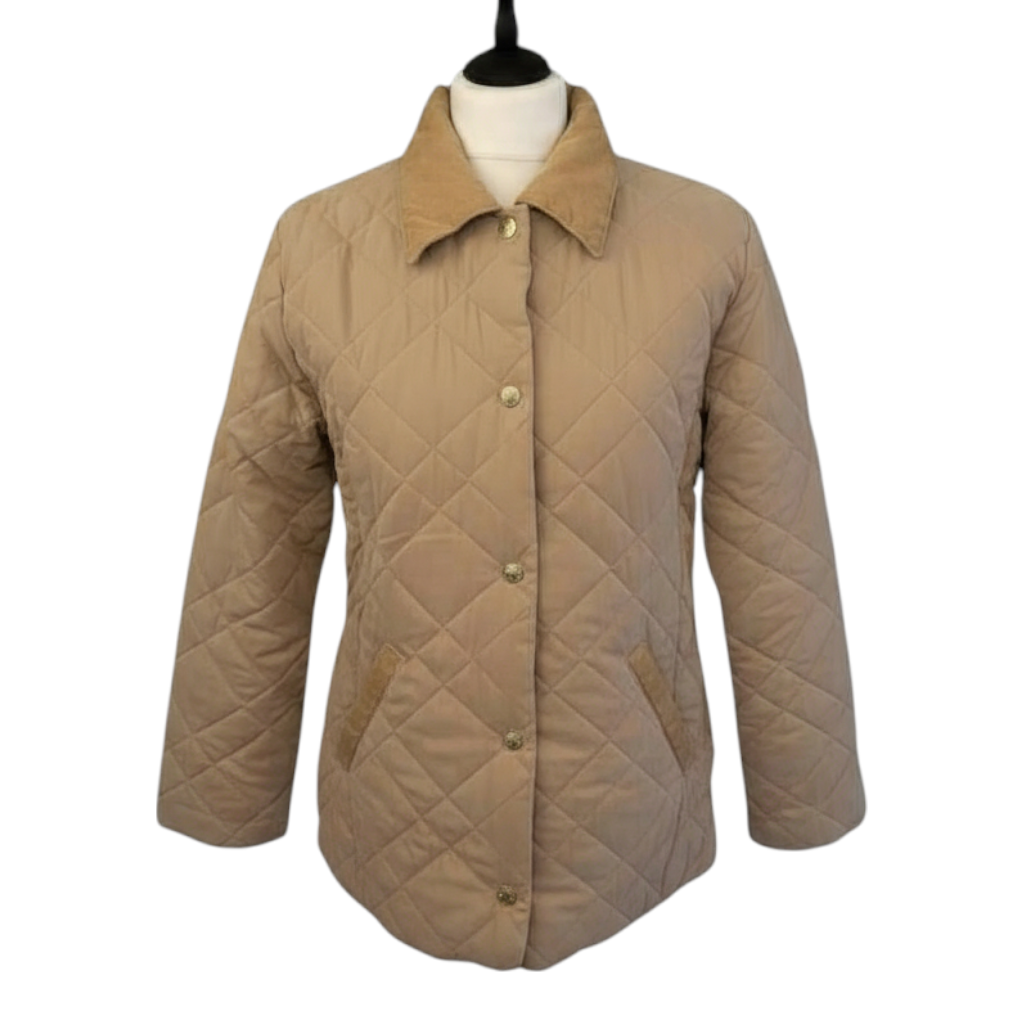 Marks & Spencer Neutral Beige Quilted Jacket  UK 10
