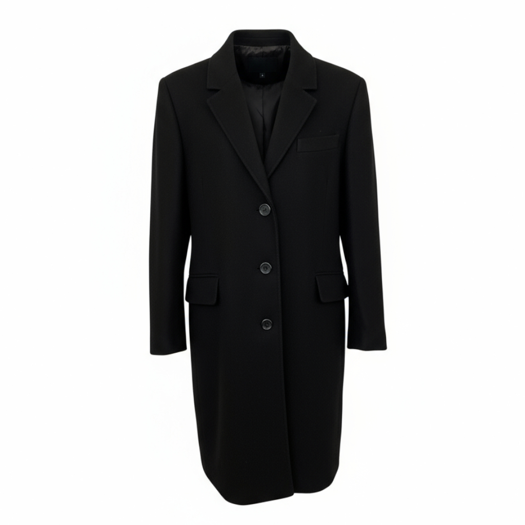 Miranda Dunn Black 3/4 Length Winter Coat UK 18