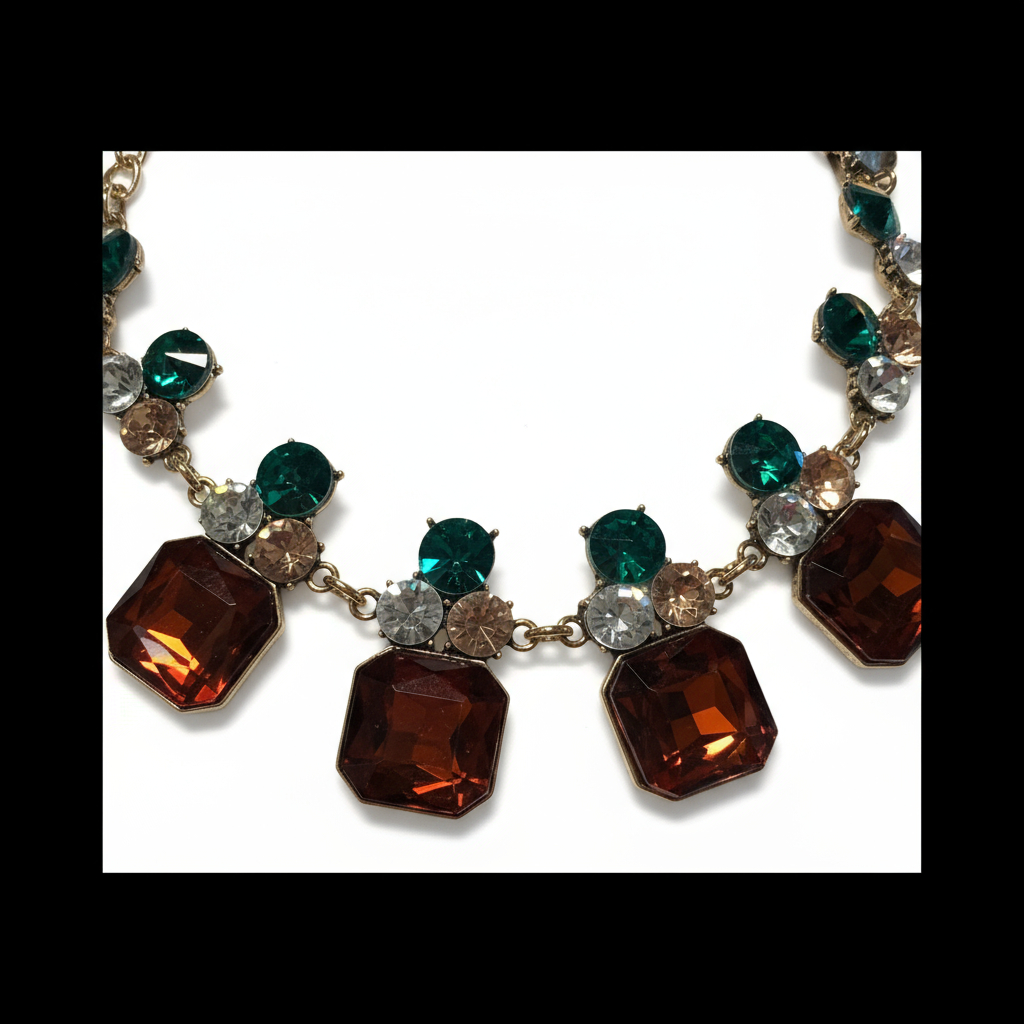 Nali Coloured Crystal Statement Necklace