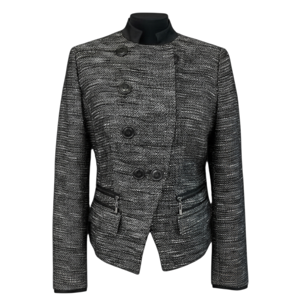 Per Una Speziale Navy Silver Jacket UK 12