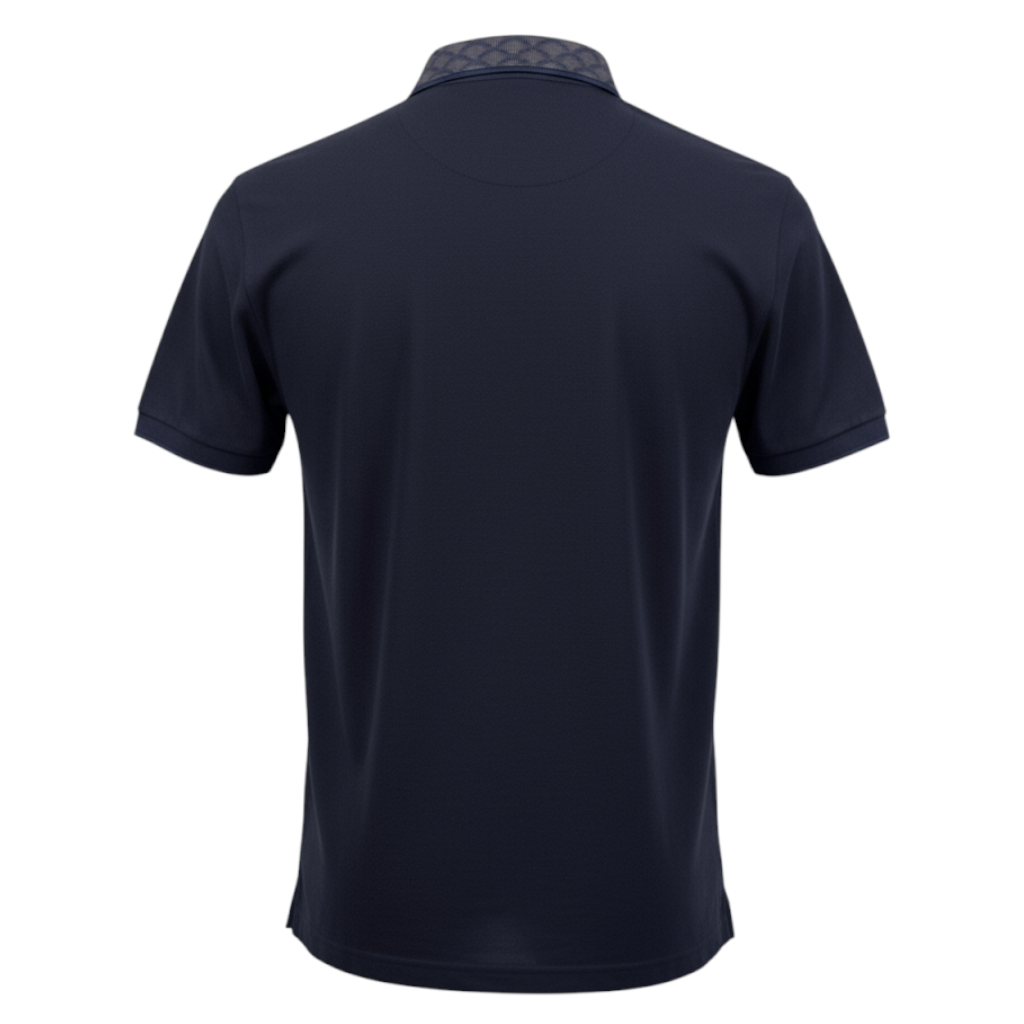 River Island Navy Cotton Polo Shirt Size Small