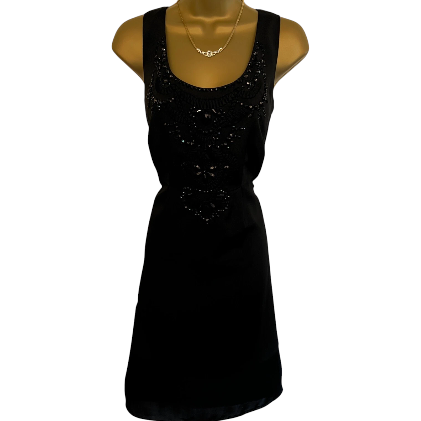 Marks & Spencer Autograph Black Beaded Dress UK 8