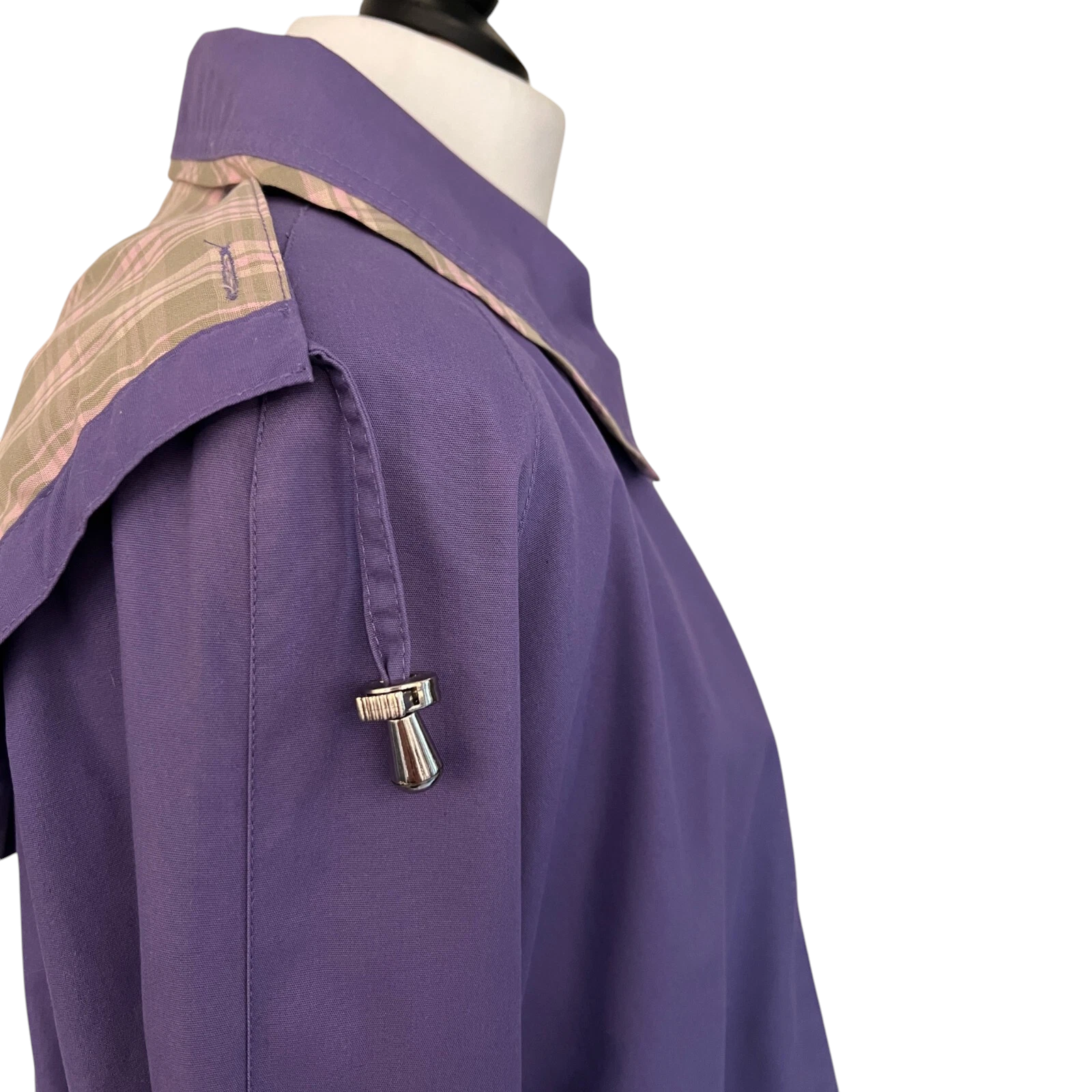 Damart Cotton Purple Detachable Hood Jacket UK 16