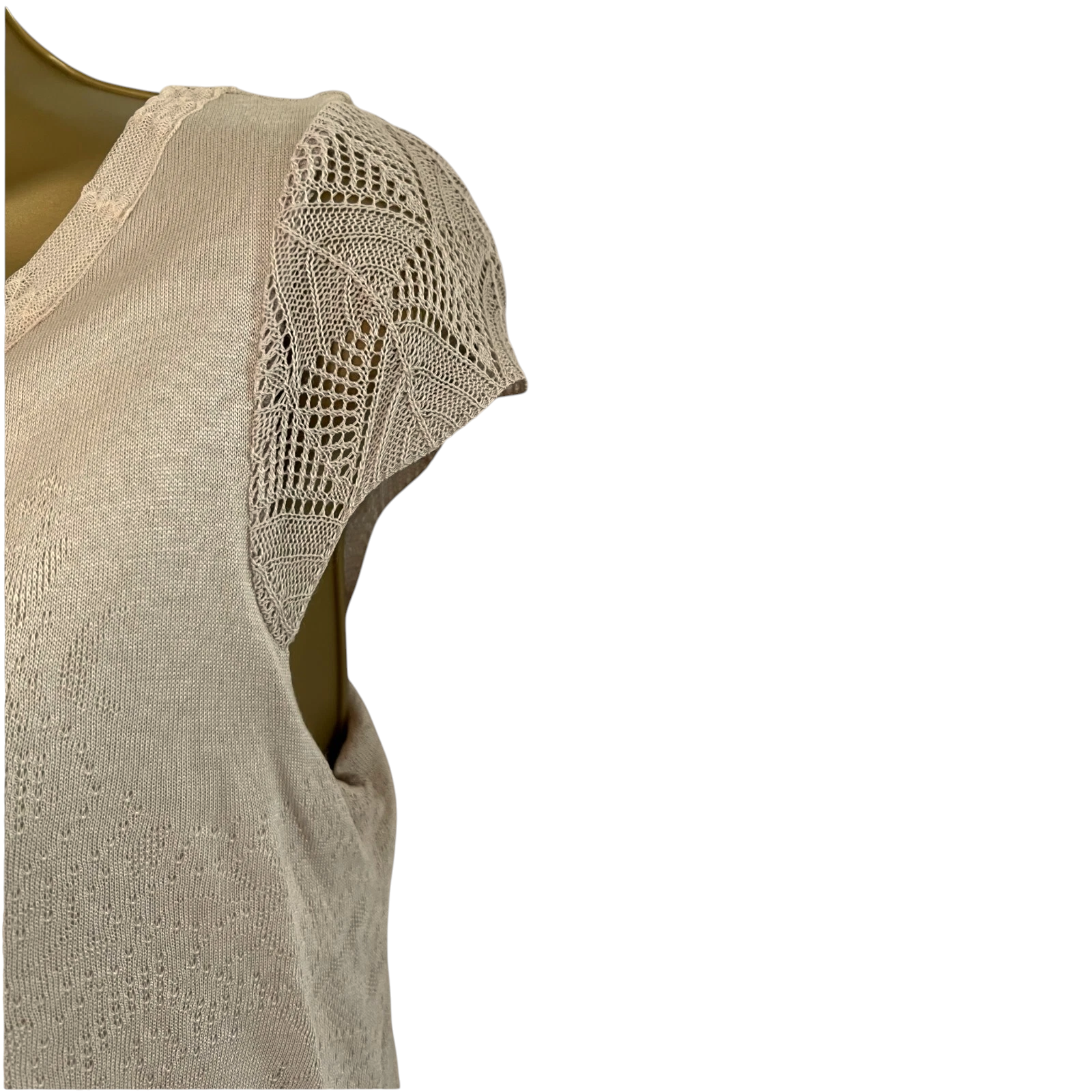 Mado et Les Autres Pale Blush Fine Knit Dress UK 10