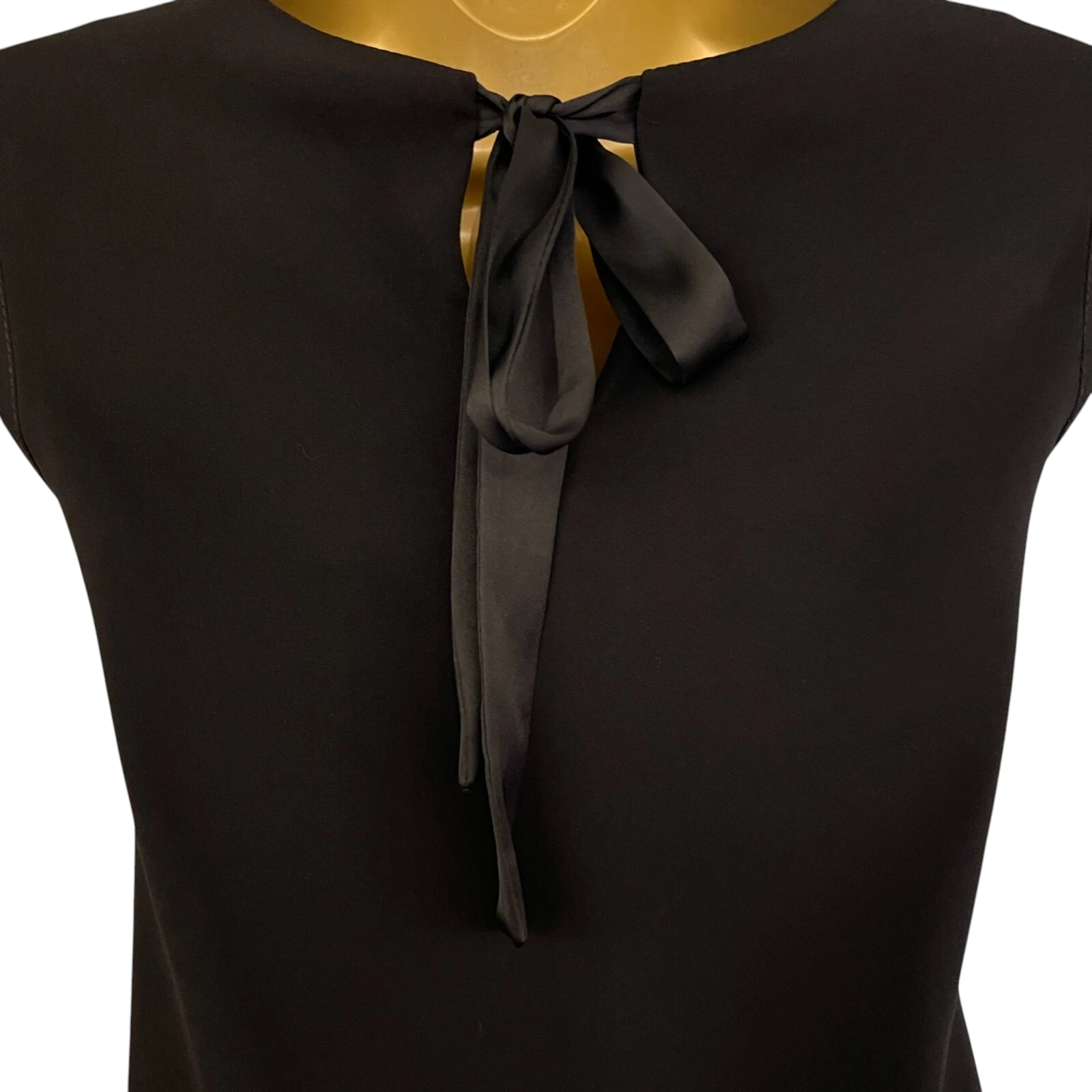 Dorothy Perkins Black Gem Neckline Dress UK 10