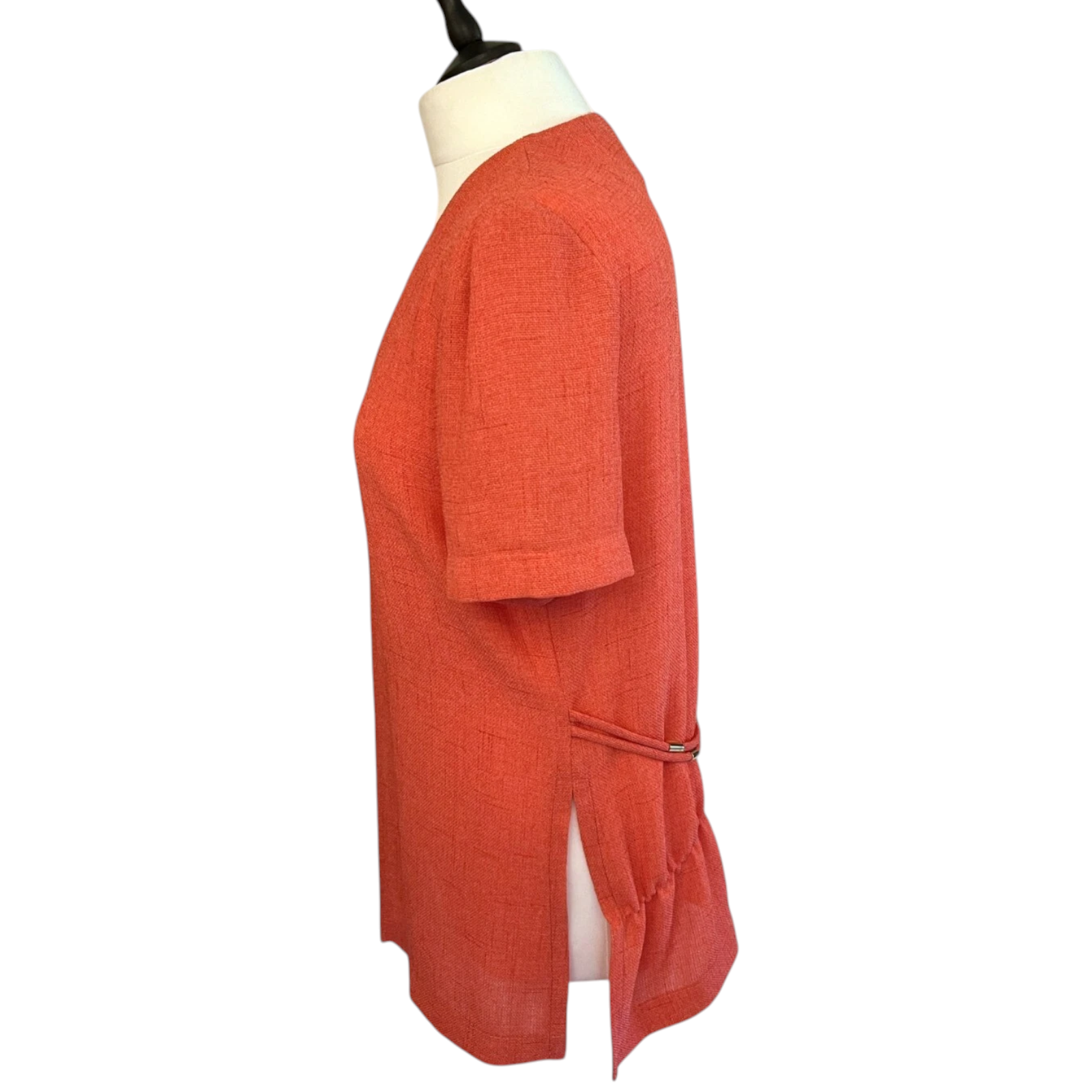 Joseph Ribkoff Vintage Tangerine Waistcoat UK 10