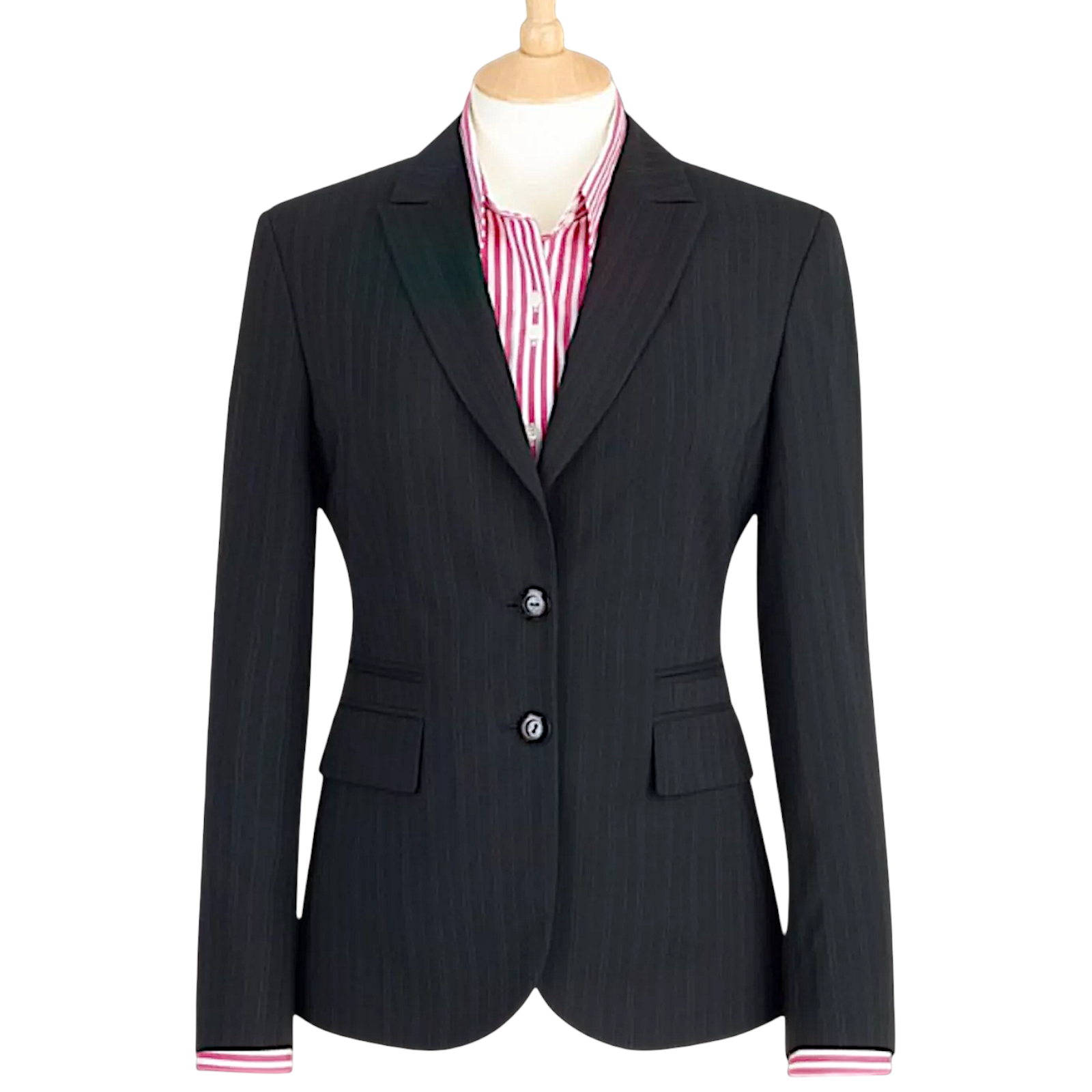 Brook Taverner Apulia Navy Pinstripe Jacket UK 10