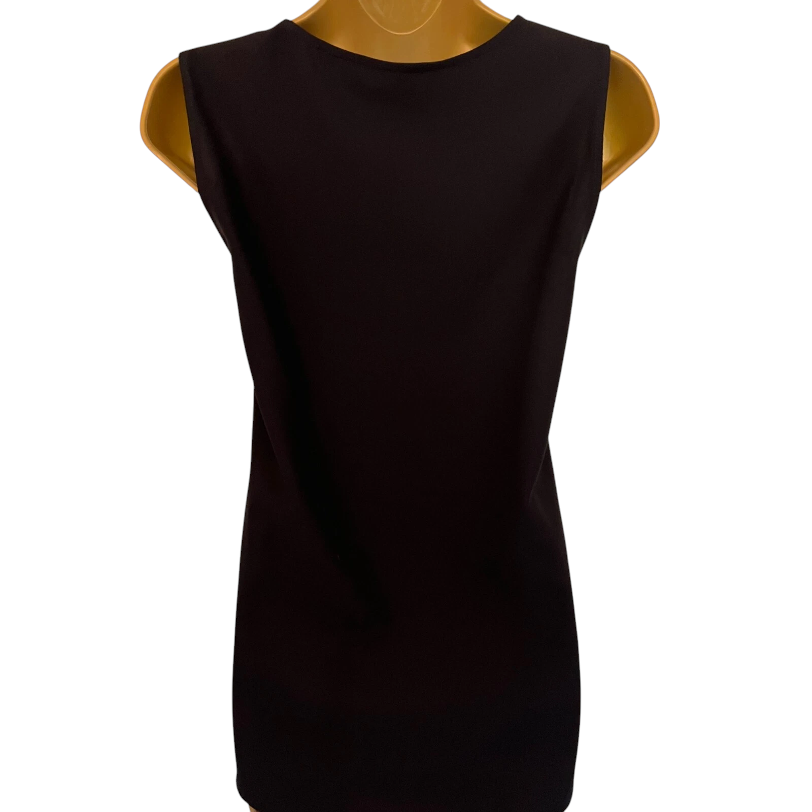 Dorothy Perkins Black Sleeveless Diamanté Top UK 12