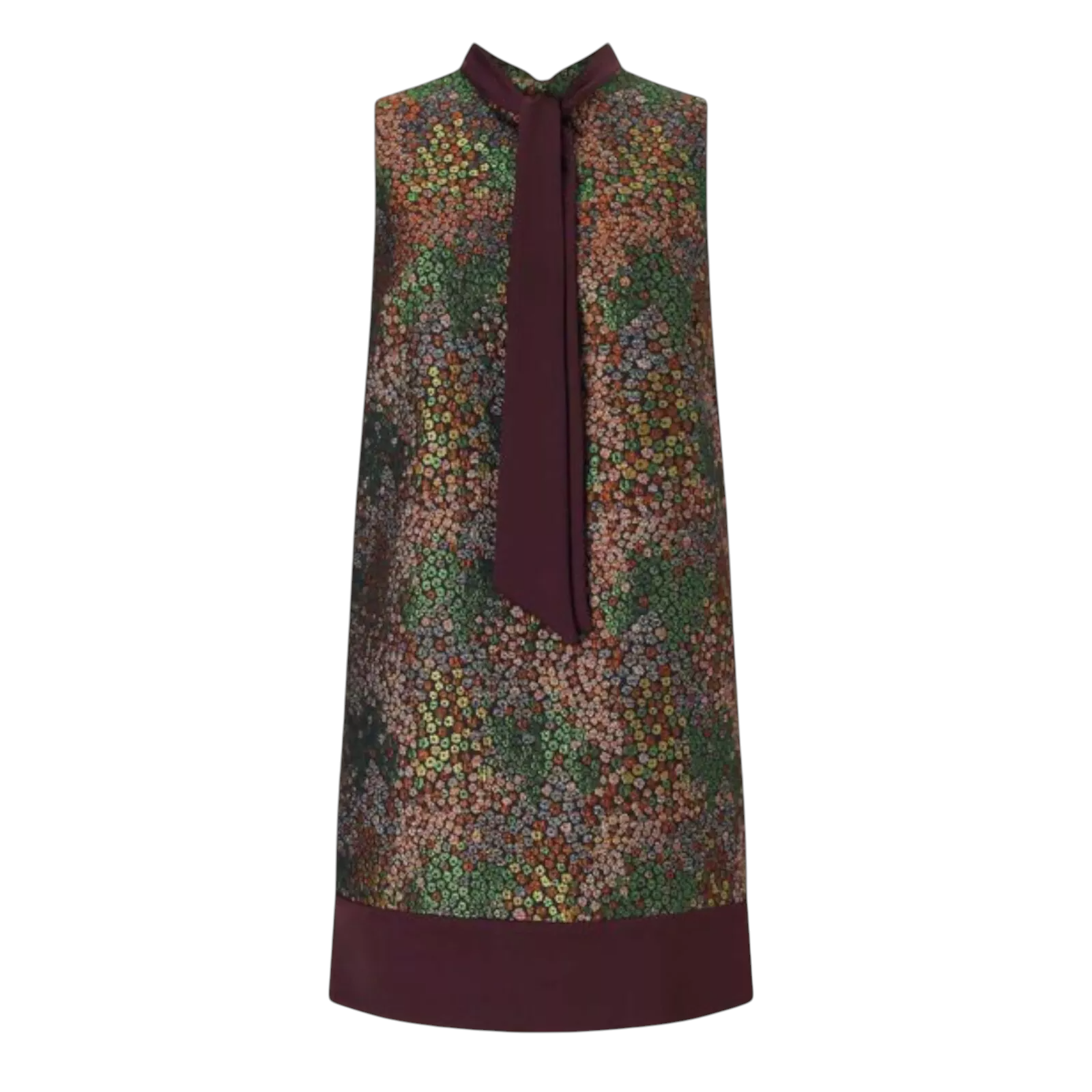 Miss Selfridge Multicoloured Floral Jacquard Dress UK 12