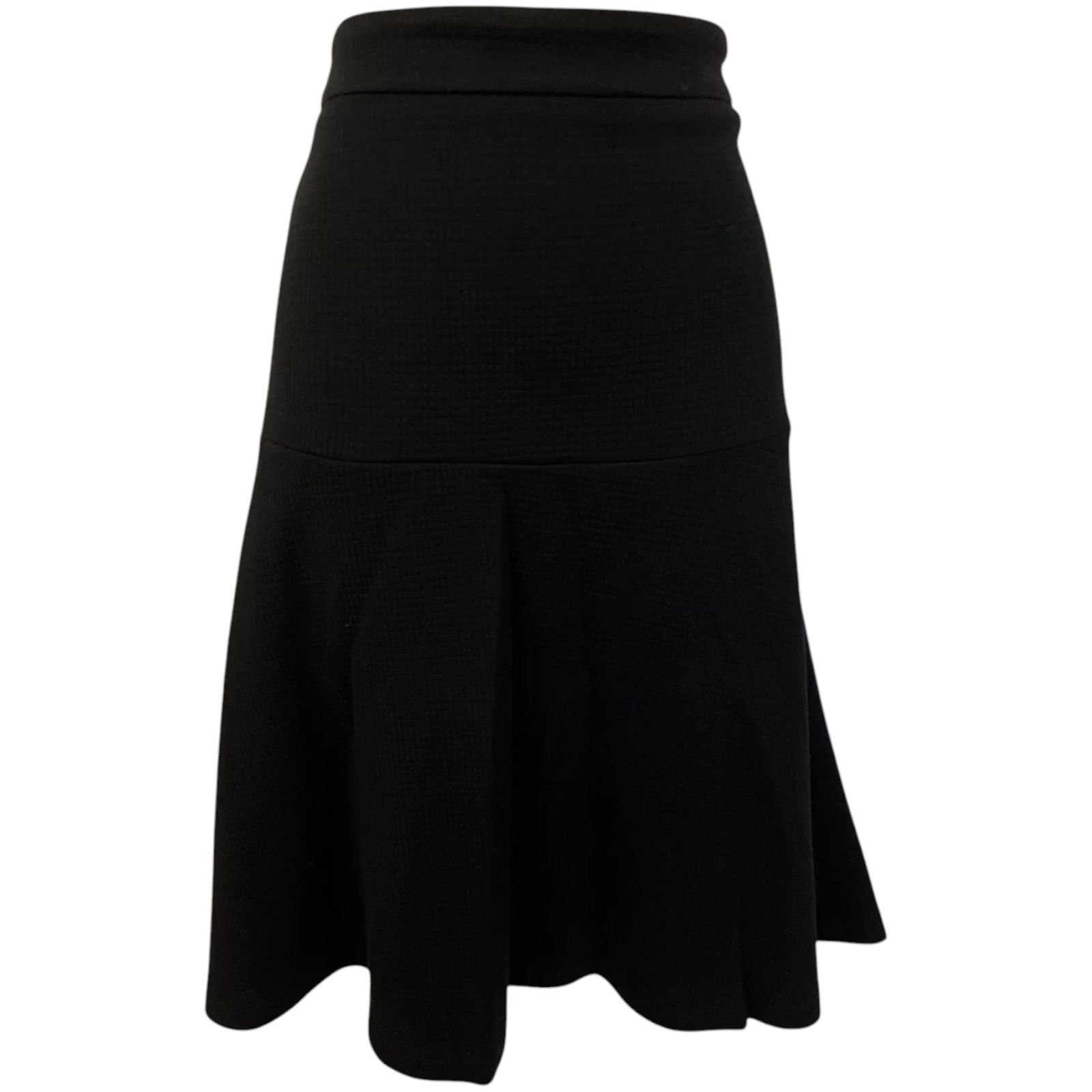 Planet Black Textured Flared Skirt UK 12