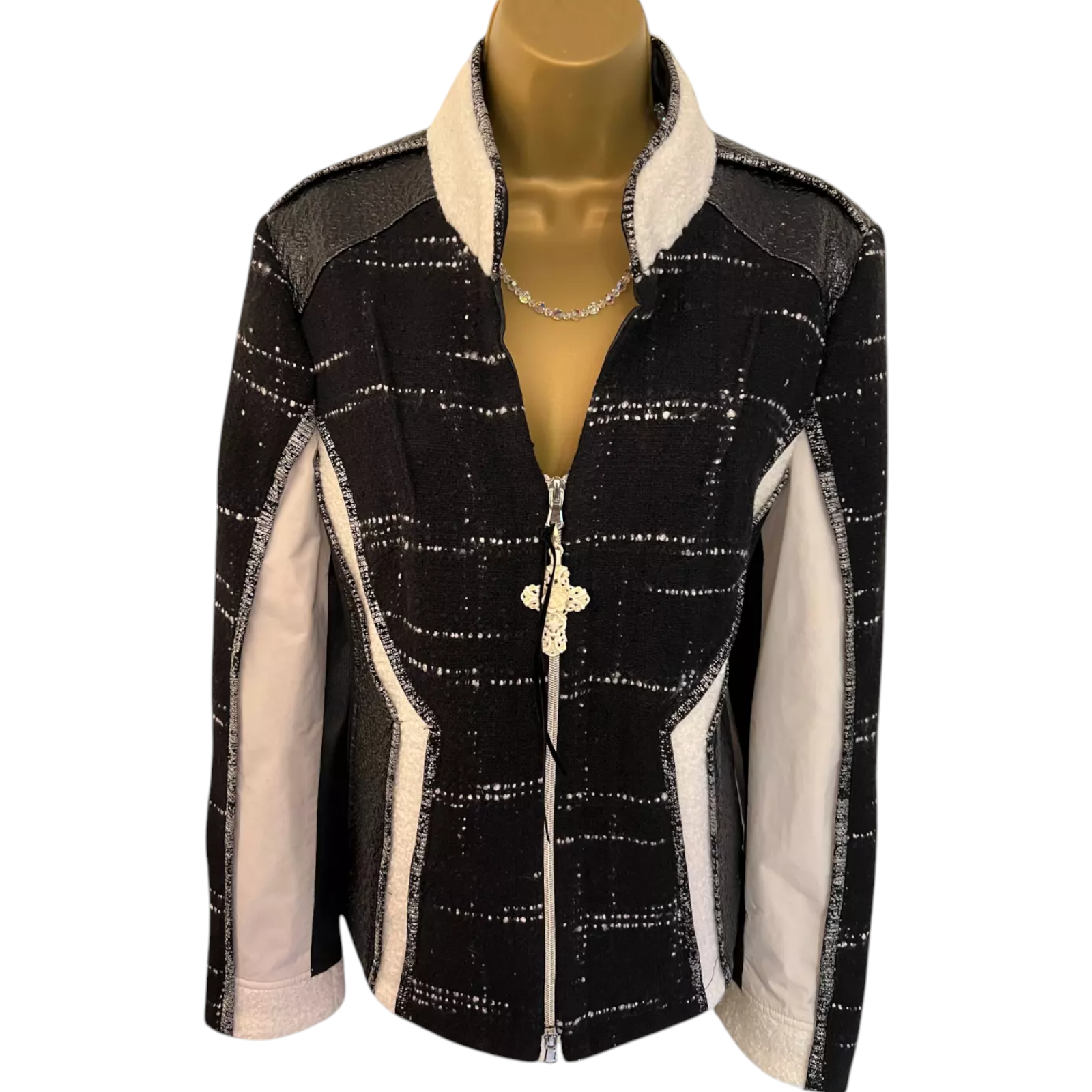 Elisa Cavaletti Daniela Dallavalle Black White Jacket UK 12