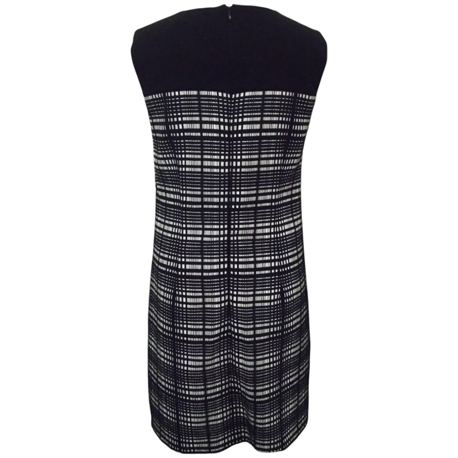M&S Collection Black & Ivory Check Dress UK 10