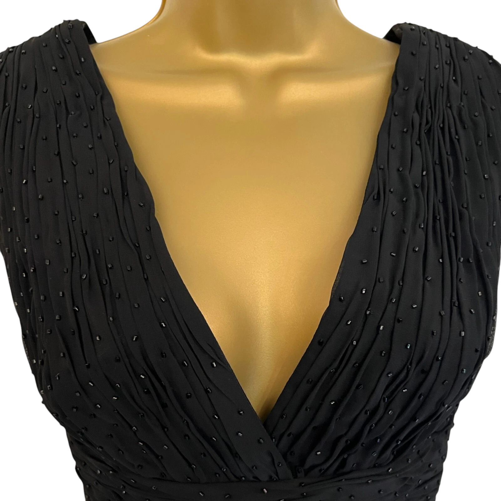 Detlef Mandel Avantgarde Black Beaded Top UK 8