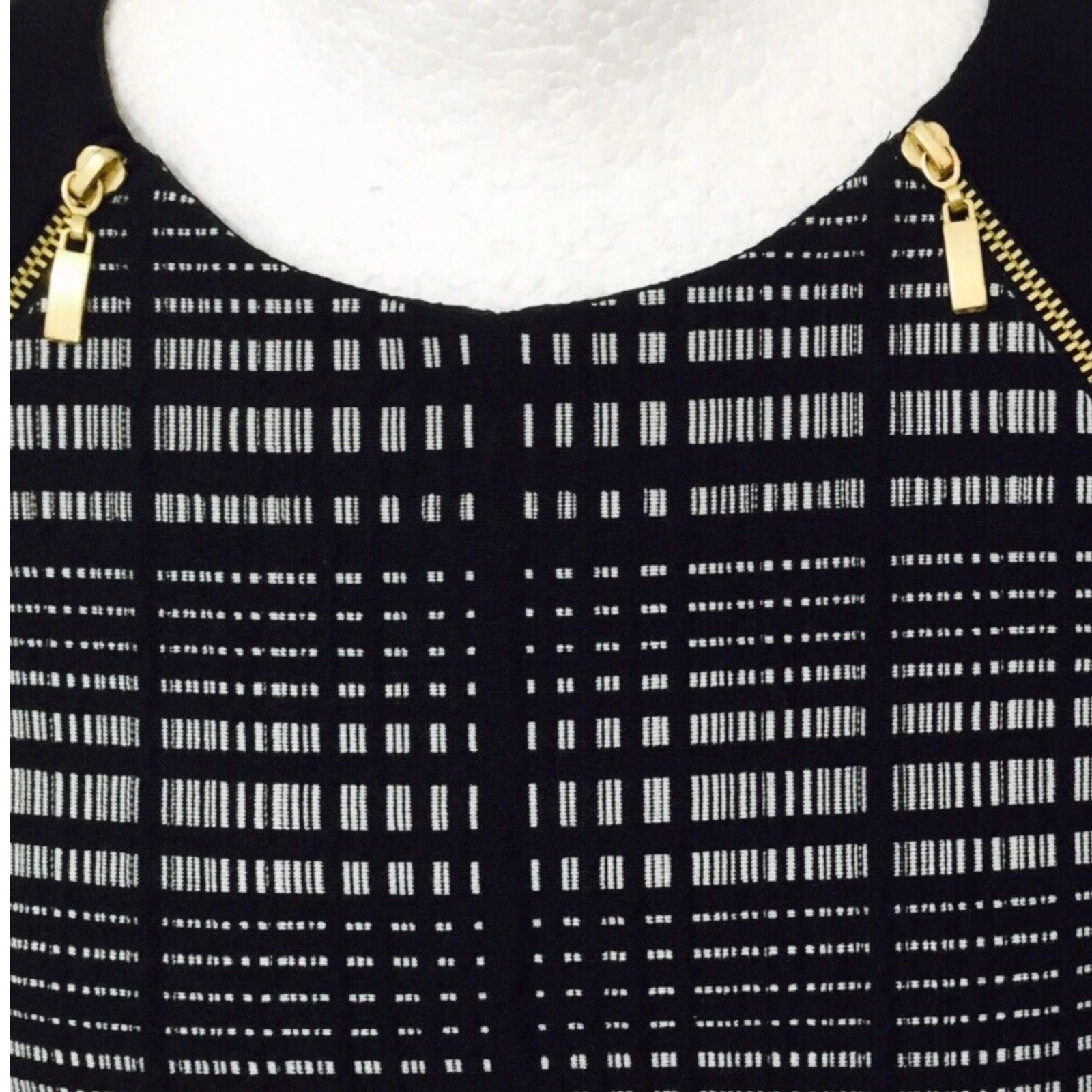 M&S Collection Black & Ivory Check Dress UK 10