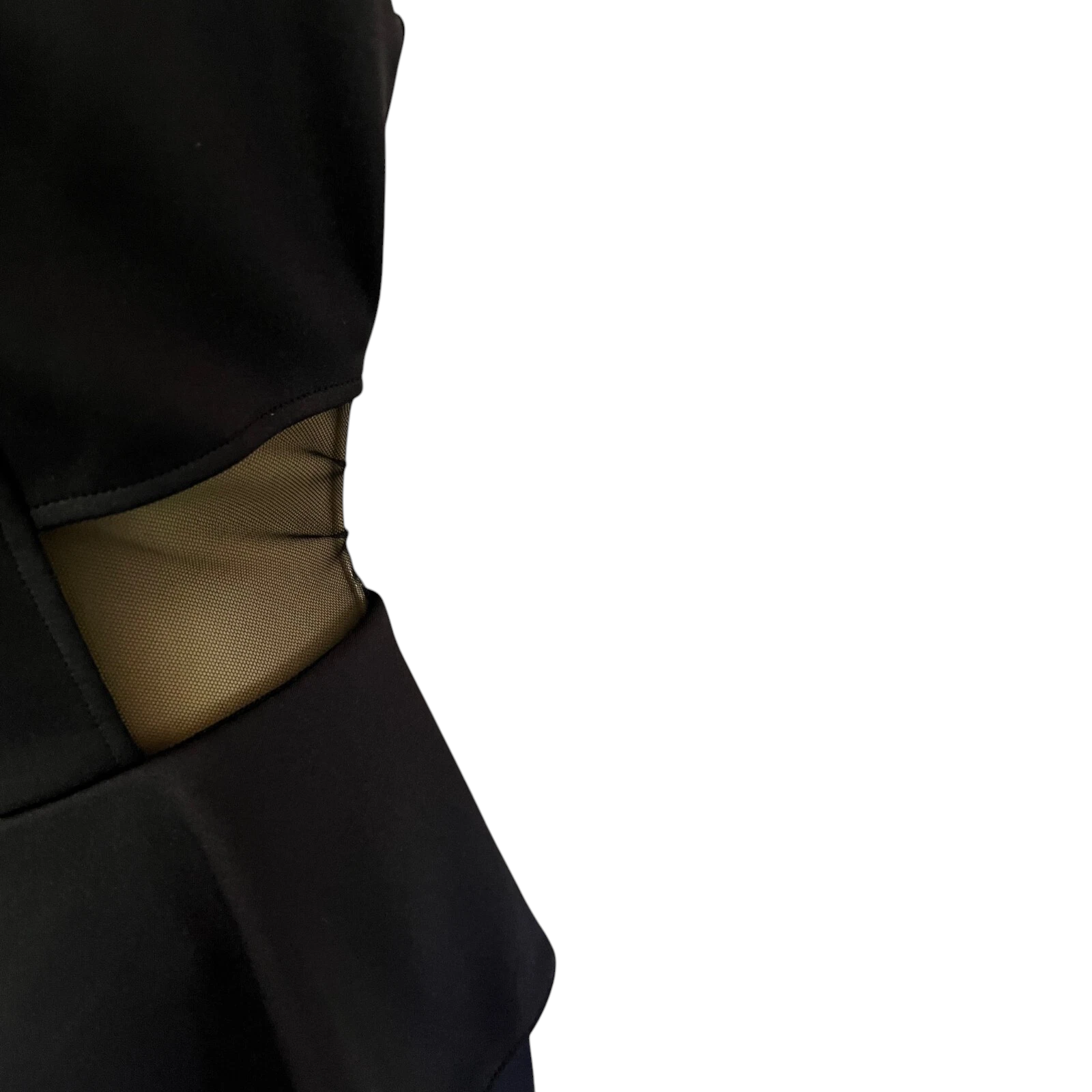 Diamond by Julien Macdonald Black Peplum Dress UK 14