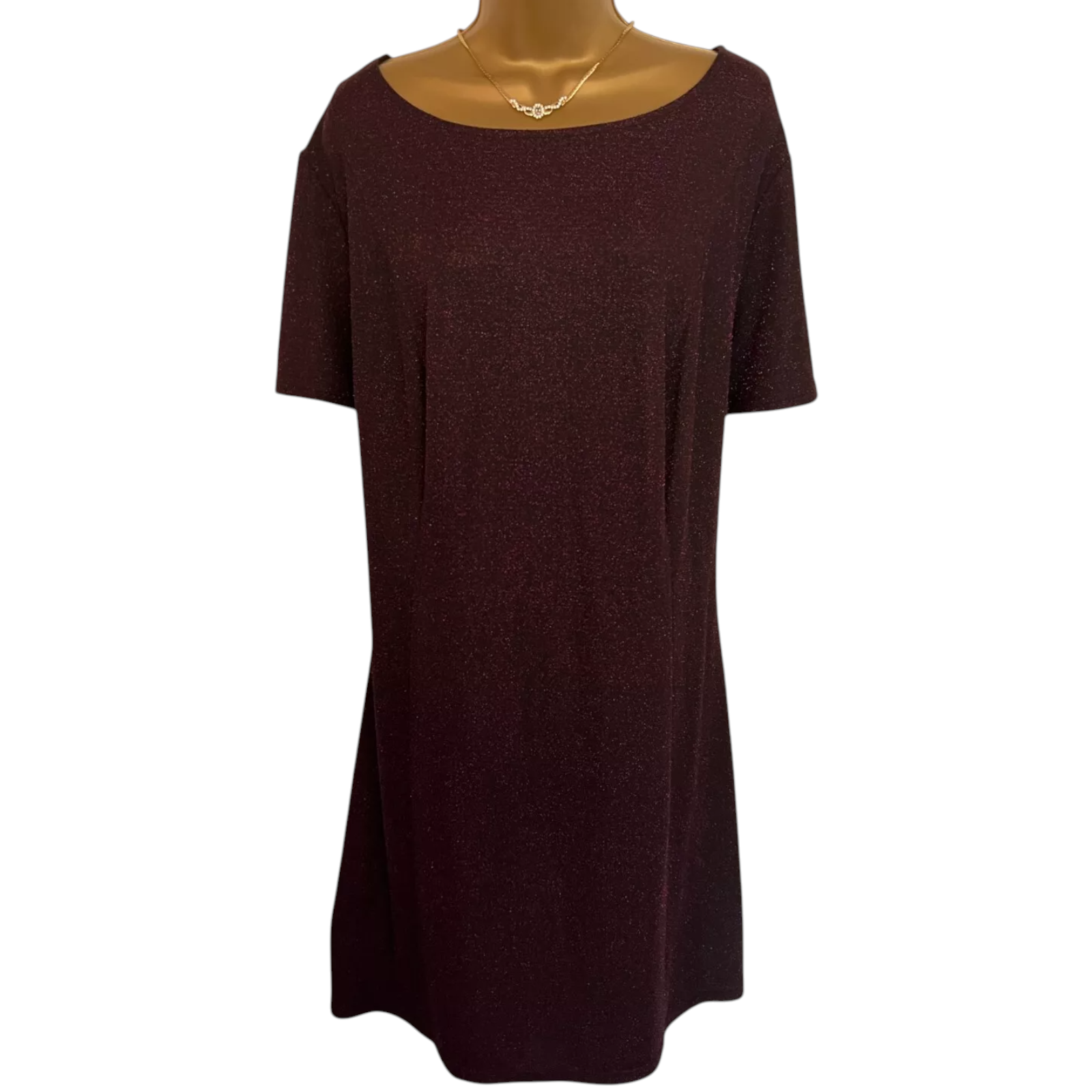 Dorothy Perkins Mauve Purple Sparkle Dress UK 12